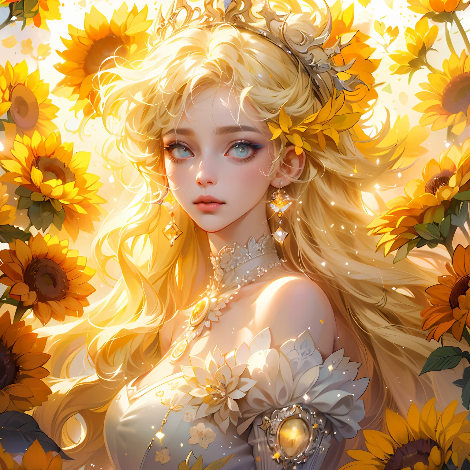 (Masterpiece:1.2), best quality, (night sky, wery long blue hair:1.2),(illustration:1.2), beautiful scenery, scared,(Masterfully crafted Glow, lens flare), (ultra-detailed), hyper details, (delicate detailed), (intricate details), (cinematic light, best quality Backlights), clear line, new world, viewer, solo female, perfect body, (1female), (Bright bioluminescent hair hair, bright glowing eyes), (Dynamic:1.3), ((makeup)), high contrast, (best illumination, an extremely delicate and beautiful), ((cinematic moonlight)), colourful, ((Photoshop Pastel Painting:1.1)), ethereal, (Cinematic masterpiece),suspense, splashes of colour, absolutely eye-catching, ((caustic)), dynamic angle ,beautiful (detailed glow), (eerie),(Intricate Detailed Cinematic Scenery Behind:1.2),ambient occlusion, (ambient moonlight), ray-traced reflections, intricately detailed visible background, night snow storm, stars, very long curly white hair, ice queen, white and light blue gothic royal dress with embroidery, long embroidered stockings, crystals and pearls, big halo shaped crown, ice crystals around, snow storm, mature woman