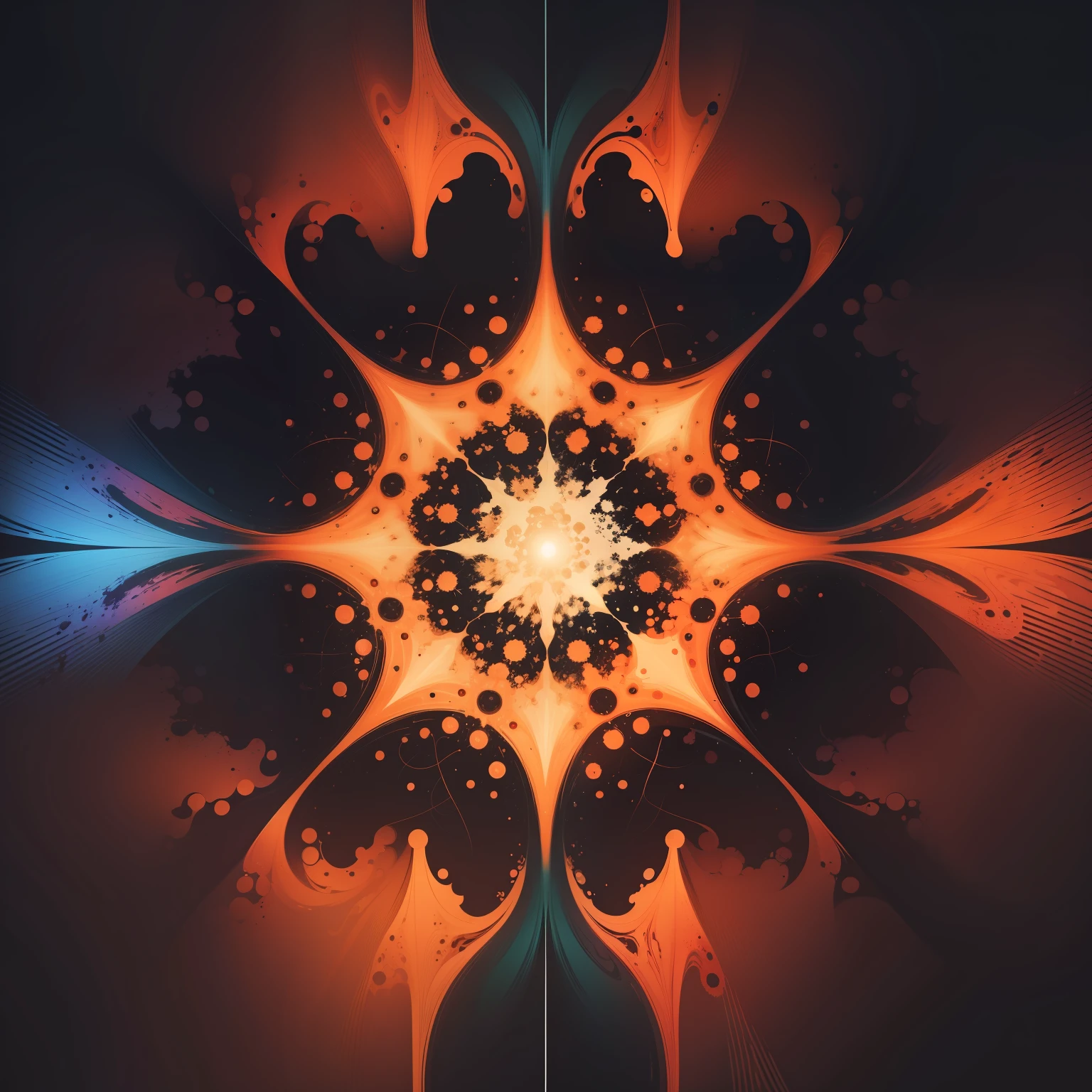 Unique abstract art using a creative neural network. This can result in interesting patterns and colors that represent the ability of neural networks to create something surprising