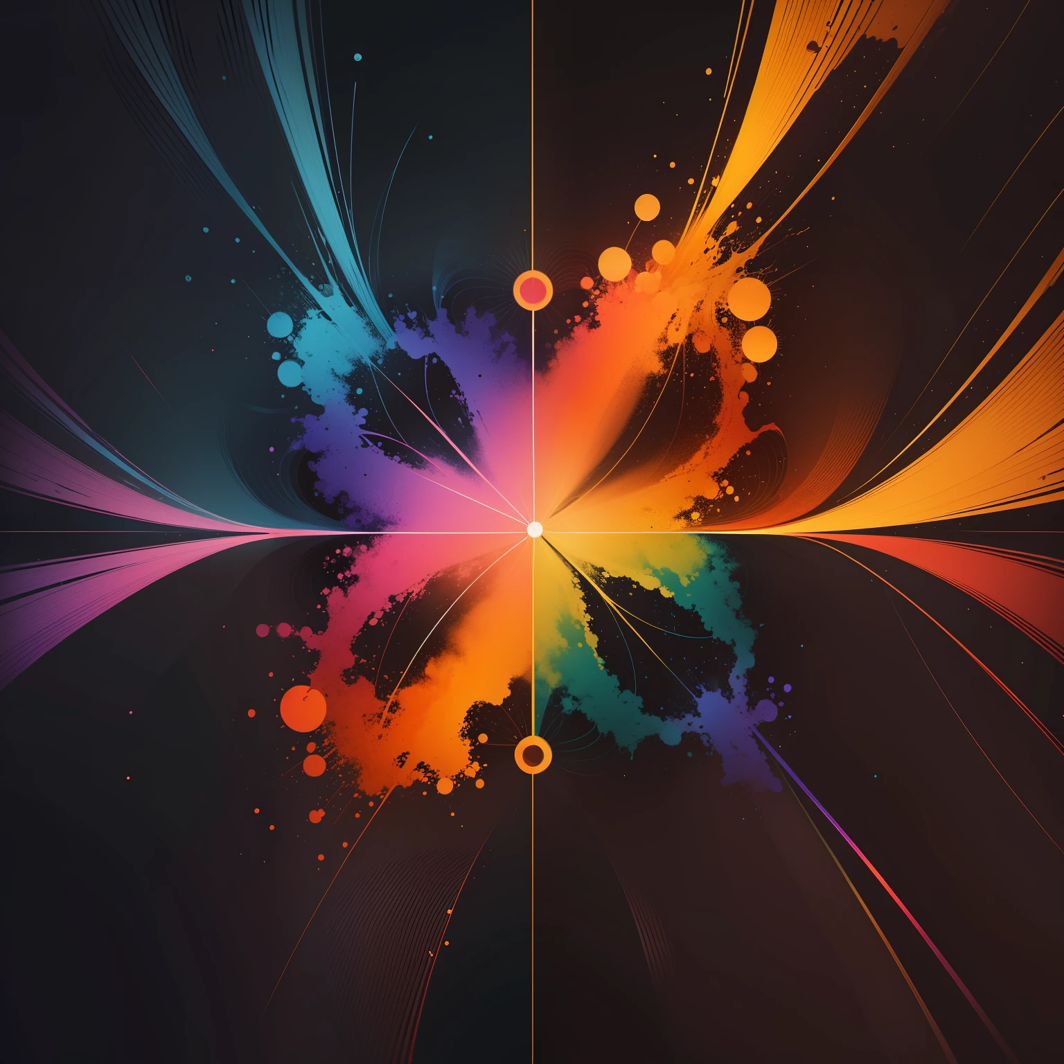 Unique abstract art using a creative neural network. This can result in interesting patterns and colors that represent the ability of neural networks to create something surprising