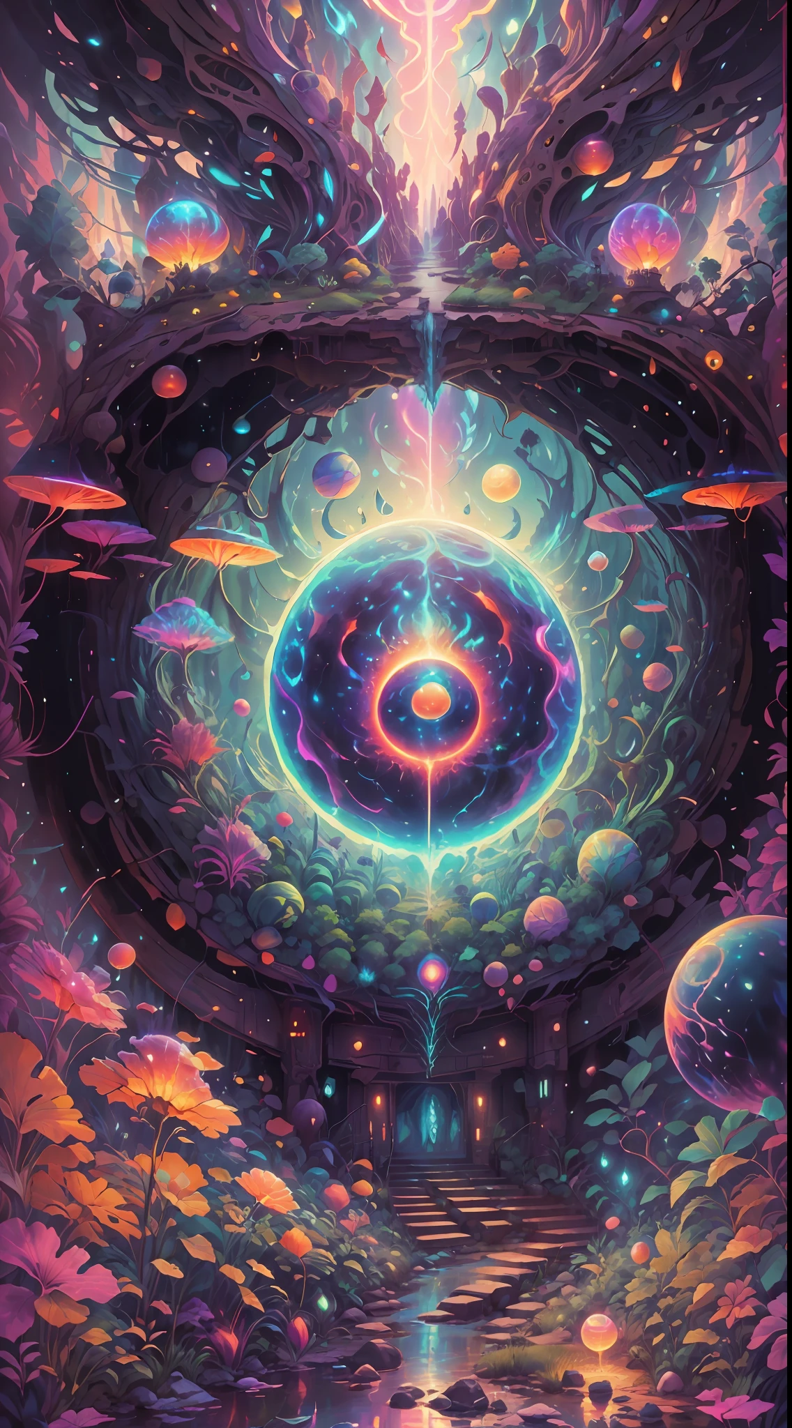 Thrilling dreams, ultra-realistic realism, abstracted, psychedelia, tmasterpiece,PsyAI, (tmasterpiece,best qualtiy:1.2),illustration,8k wallpaper,Dazzle,(Portals:1.1),(Otherworldly creatures:1.2),(magic energy:1.1),(floating debris:1.05),(glowing third eye:1.1), (strong lights:1.05), (illumination:1.05), (fantasy:1.15), (hyper realisitc:1.1), (mistic:1.05), (intriguing:1.05), (Ethereal:1.08), (mistic:1.1), (cosmic:1.05), (interdimensional:1.1), (unearthly:1.05), (spellbinding:1.1), (Unforgettable:1.05), (Fantasy art: 1.1),(number art:1.05),(magic realism:1.08),(Epic:1.1),(concept-art:1.05),(highly detailed:1.1),(cinematic ligh:1.05),(ultra-realistic realism:1.05),(mistic:1.05),(astounding:1.1),(andrey surnov:1.05),(mind bending:1.1),(big breasts enchanting:1.05),(Unbelievable:1.05),(otherworldly landscapes:1.1),(breath-taking:1.05 ), (incredulous:1.05), (portal opening:1.05)