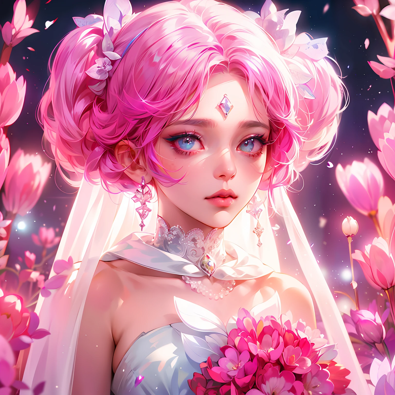 (Masterpiece:1.2), best quality, (night sky, wery long blue hair:1.2),(illustration:1.2), beautiful scenery, scared,(Masterfully crafted Glow, lens flare), (ultra-detailed), hyper details, (delicate detailed), (intricate details), (cinematic light, best quality Backlights), clear line, new world, viewer, solo female, perfect body, (1female), (Bright bioluminescent hair hair, bright glowing eyes), (Dynamic:1.3), ((makeup)), high contrast, (best illumination, an extremely delicate and beautiful), ((cinematic moonlight)), colourful, ((Photoshop Pastel Painting:1.1)), ethereal, (Cinematic masterpiece),suspense, splashes of colour, absolutely eye-catching, ((caustic)), dynamic angle ,beautiful (detailed glow), (eerie),(Intricate Detailed Cinematic Scenery Behind:1.2),ambient occlusion, (ambient moonlight), ray-traced reflections, intricately detailed visible background, night snow storm, stars, very long curly white hair, ice queen, white and light blue gothic royal dress with embroidery, long embroidered stockings, crystals and pearls, big halo shaped crown, ice crystals around, snow storm, mature woman