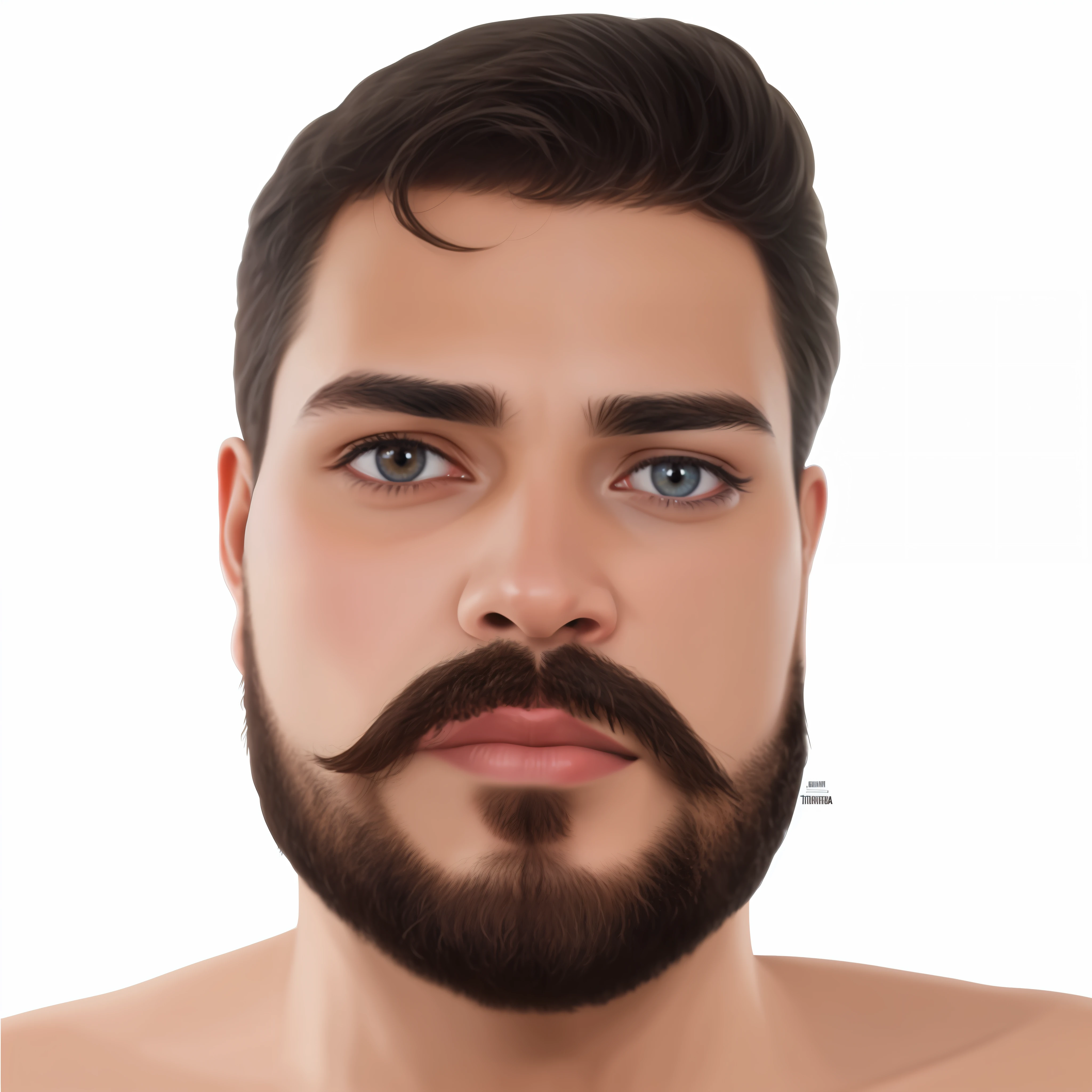 um close up de um homem com , Thin beard on neck, Retrato NFT, Streamer do Twitch / Jogador Ludwig, # 1 pintura digital de todos os tempos, #1 pintura digital de todos os tempos, Pintura digital, Bigode pequeno e discreto, Retrato digital, inspired by Germán Londoño, Pintura digitalmente, Arte Digital. Fotorealista e futurista