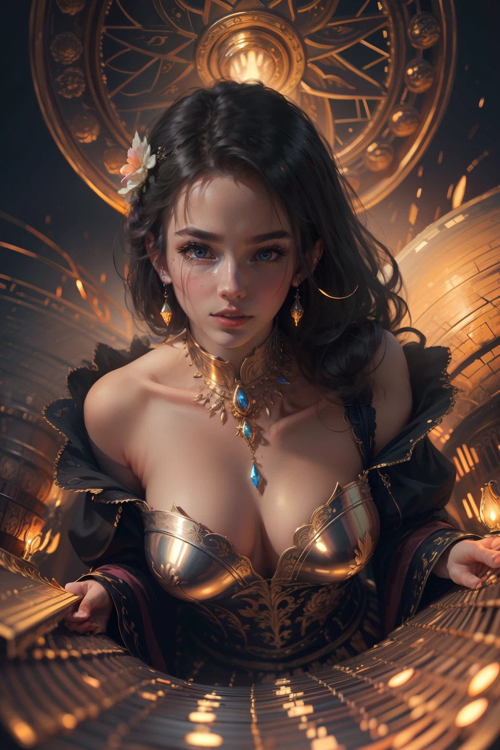 masterpiece, best quality, detailed, absurdres, sidelighting, beautiful lighting, afterglow, soft colourful lighting,(detailed), ((highly detailed background))