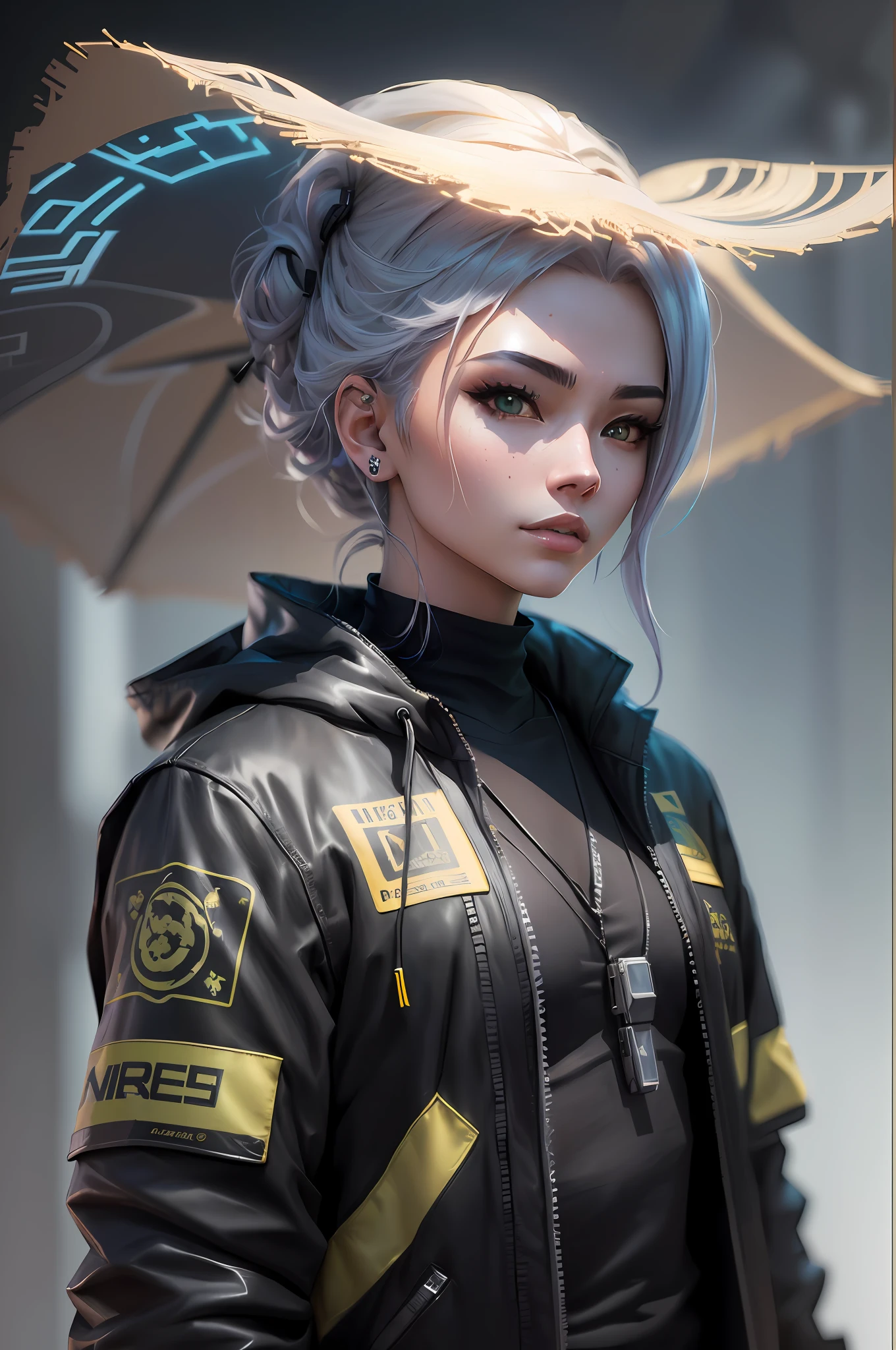 Hay un hombre, Obras de arte al estilo de Guweiz, Chico de anime cyberpunk con sudadera con capucha, Ross Tran 8 K, 3D render character art 8 k, Wojtek FUS, Arte digital cyberpunk anime, Renderizado retrato 8K, Fanart Mejor ArtStation, Arte detallado de alta calidad 8K, rossdraws global illumination