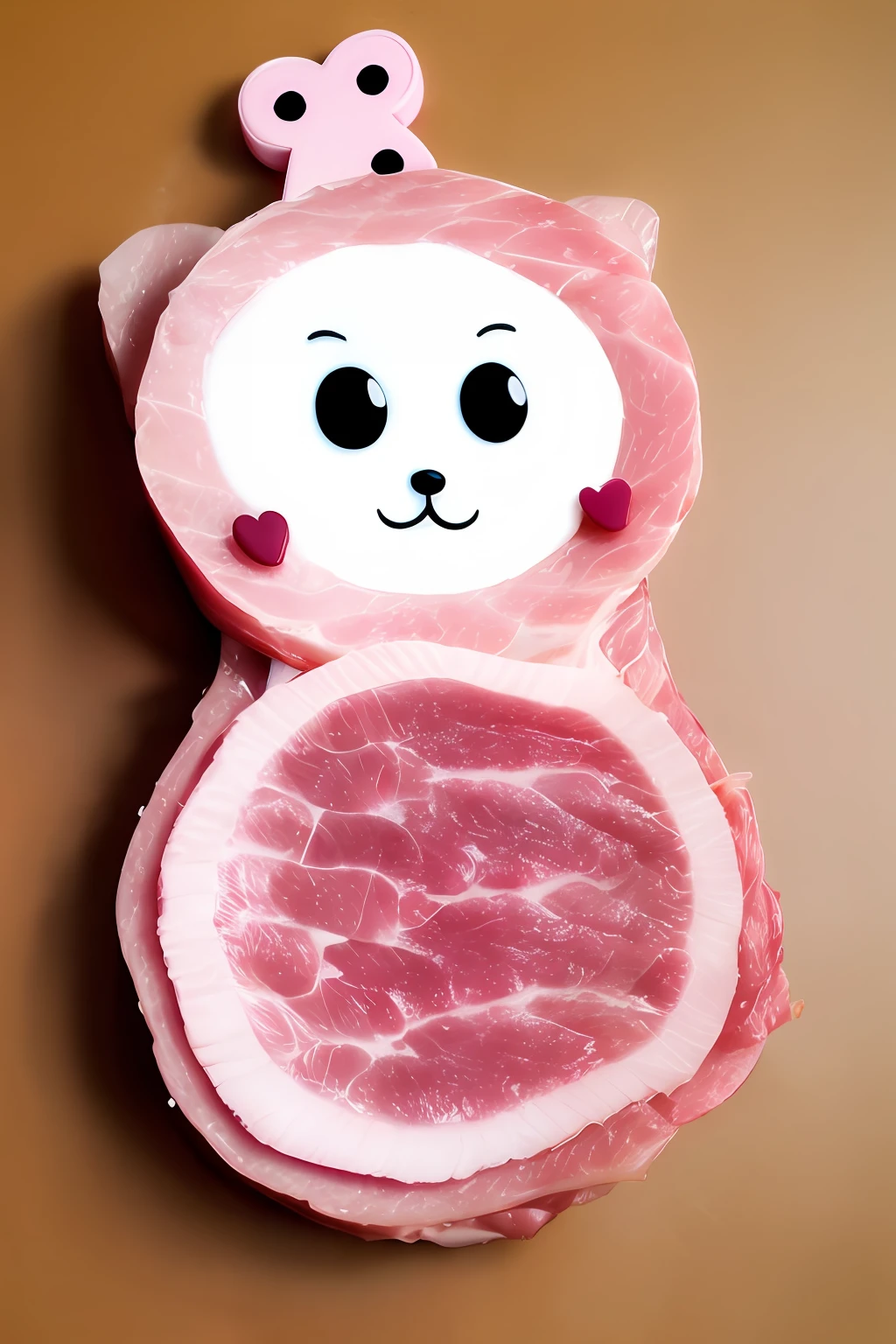 Ham Character Simple Cute Pink Meat