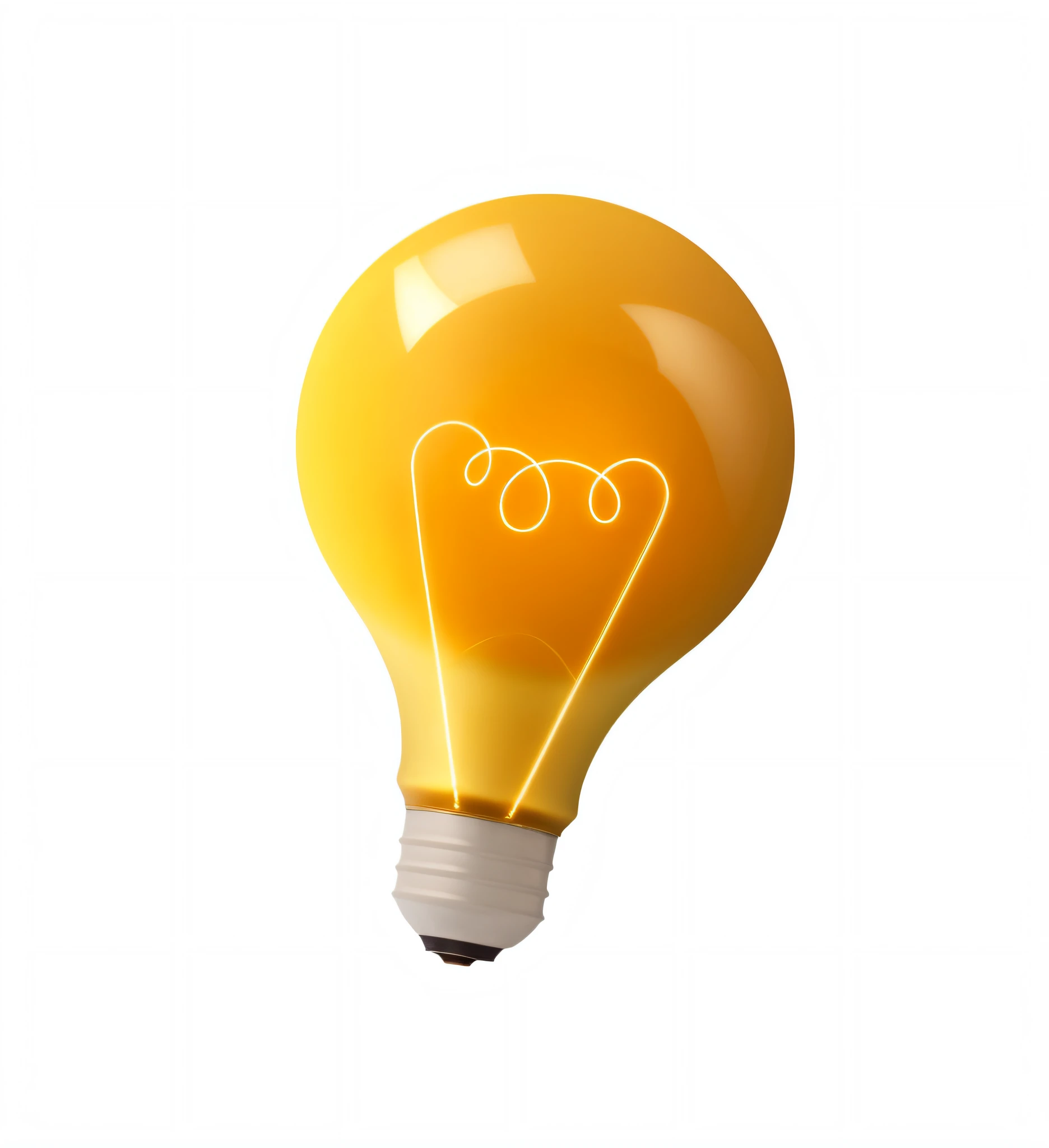 Icone lampada amarela, illustration,