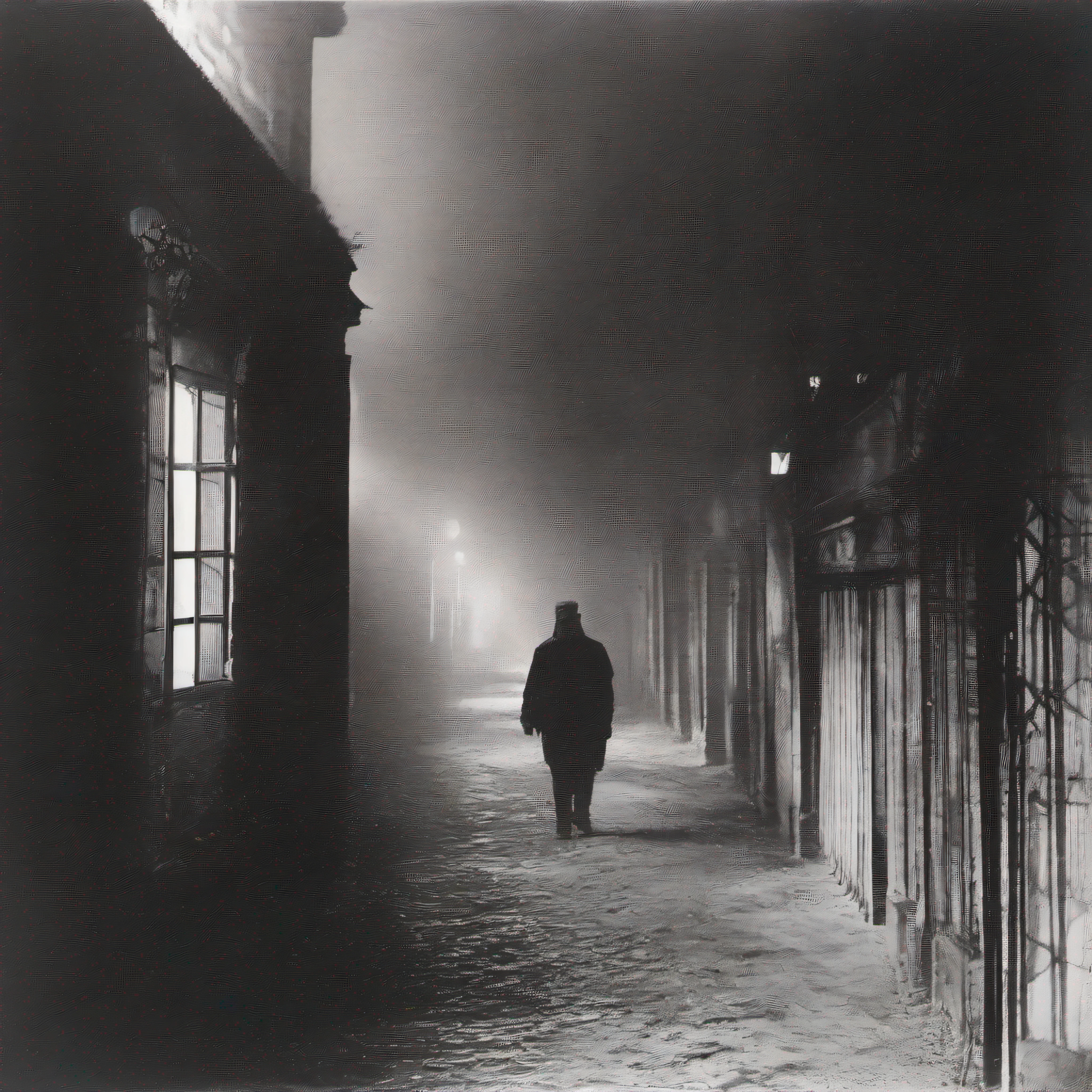 "the great terror", dark and ominous atmosphere, haunting shadows, chilling suspense, intense fear, mysterious figures lurking, eerie silence, spine-chilling soundtrack, heart-pounding moments