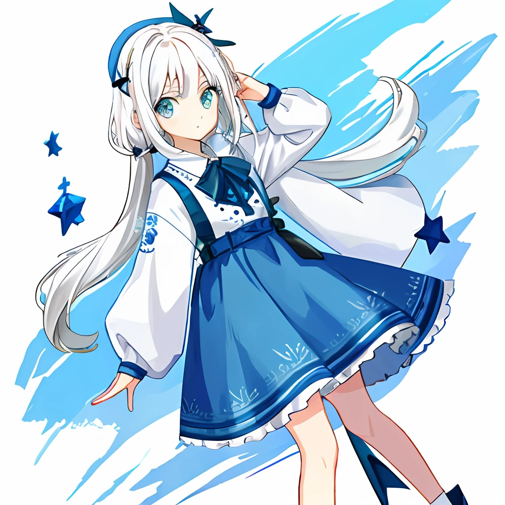 White hair girl loli