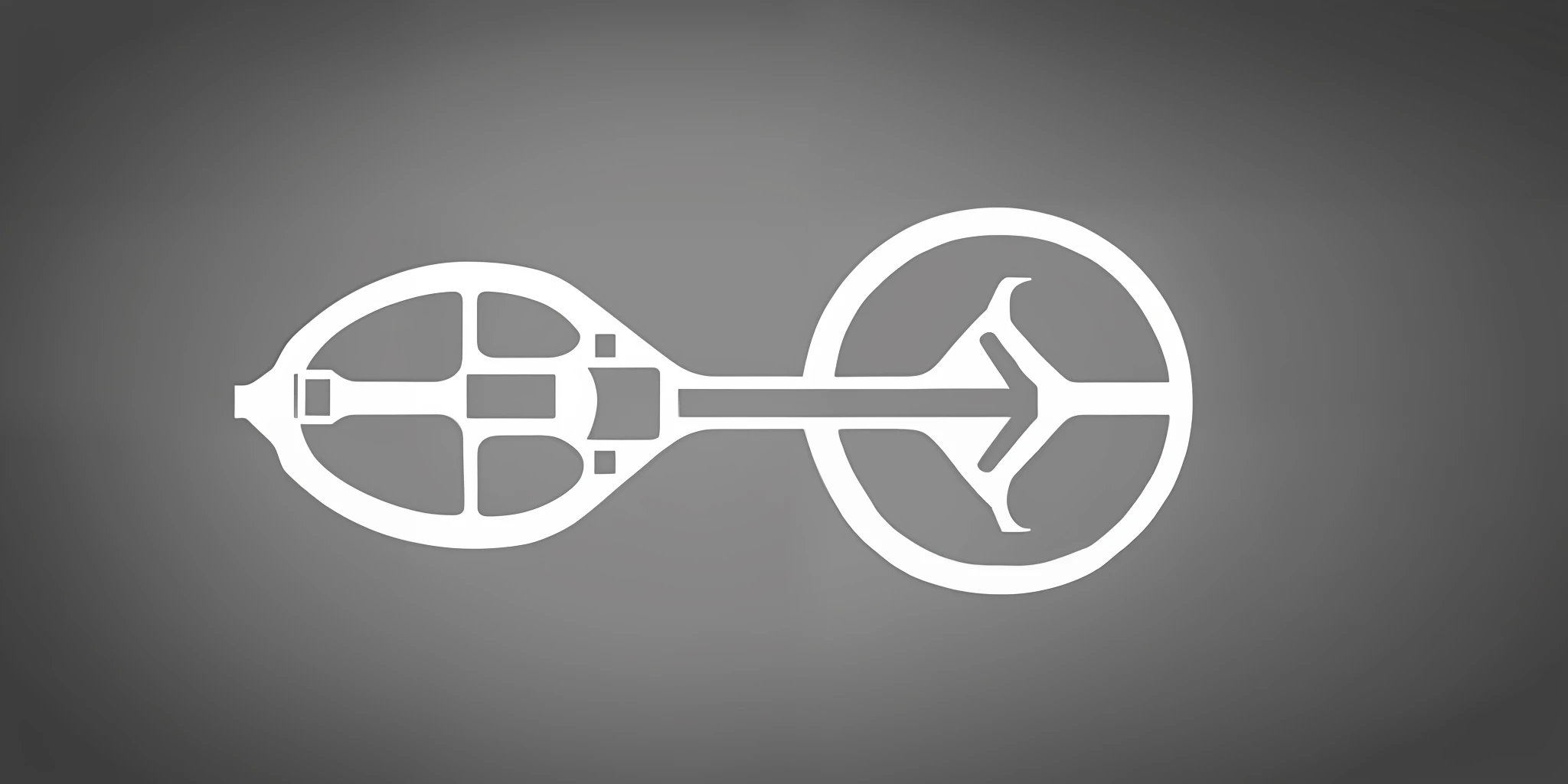 Simple logo with train motif