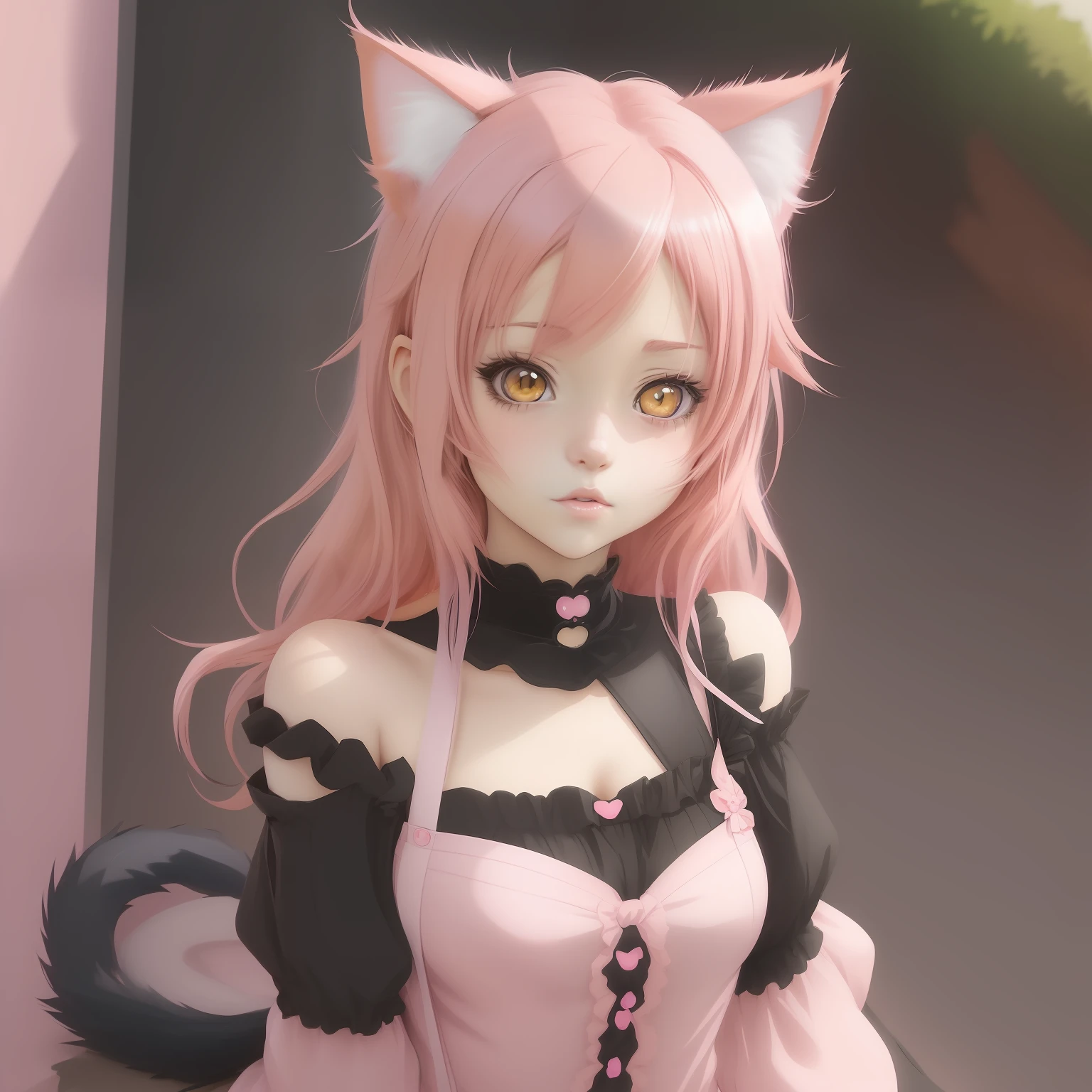 Anime girl with pink hair and cat ears, kawaii realistic portrait, Anime girl with cat ears, cute anime catgirl, beautiful anime catgirl, anime style portrait, anime catgirl, portrait of cute anime girlbabes, portrait of cute anime girlbabes, digital anime illustration, soft anime illustration, Anime Art Style, portrait of cute anime girlbabes, Cute anime girl, Very Beautiful Anime Cat Girl