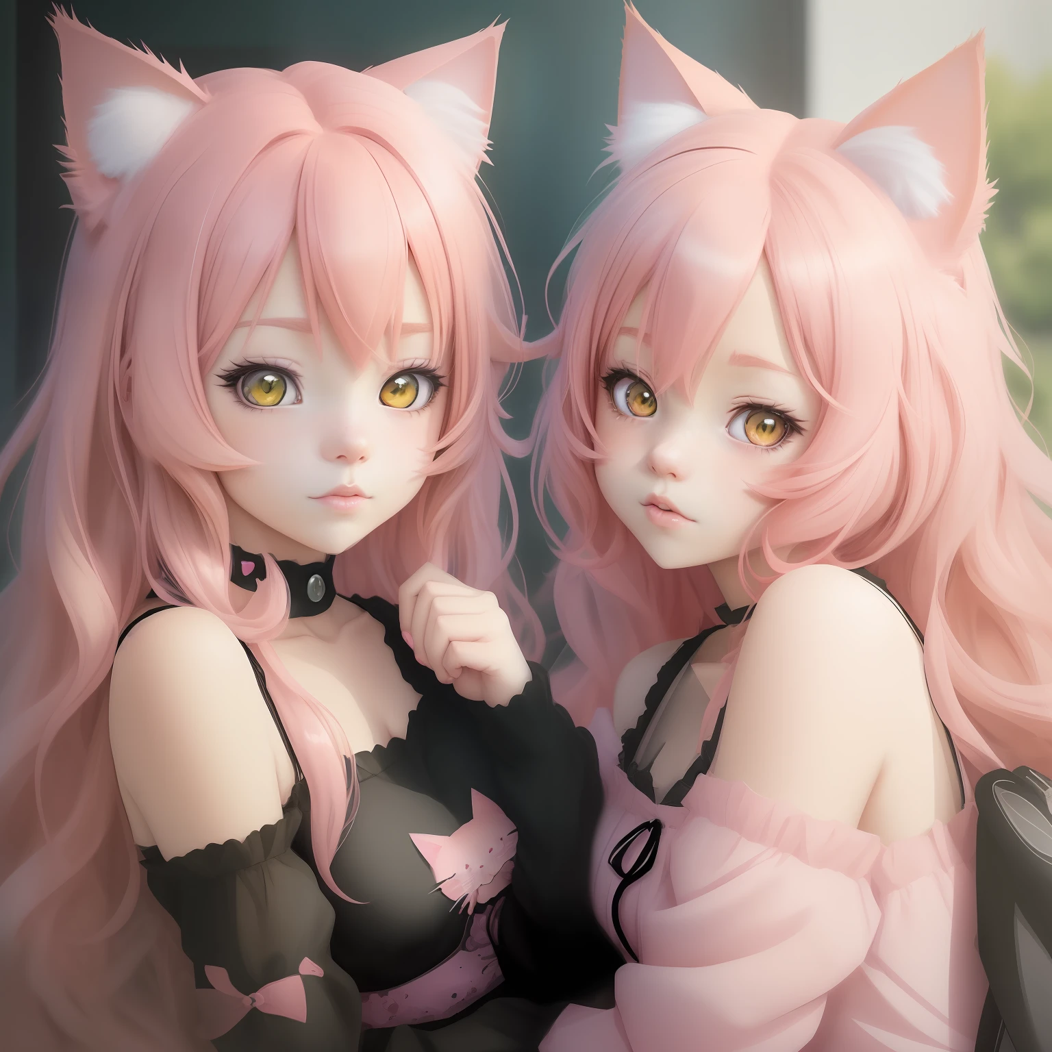 Anime girl with pink hair and cat ears, kawaii realistic portrait, Anime girl with cat ears, cute anime catgirl, beautiful anime catgirl, anime style portrait, anime catgirl, portrait of cute anime girlbabes, portrait of cute anime girlbabes, digital anime illustration, soft anime illustration, Anime Art Style, portrait of cute anime girlbabes, Cute anime girl, Very Beautiful Anime Cat Girl