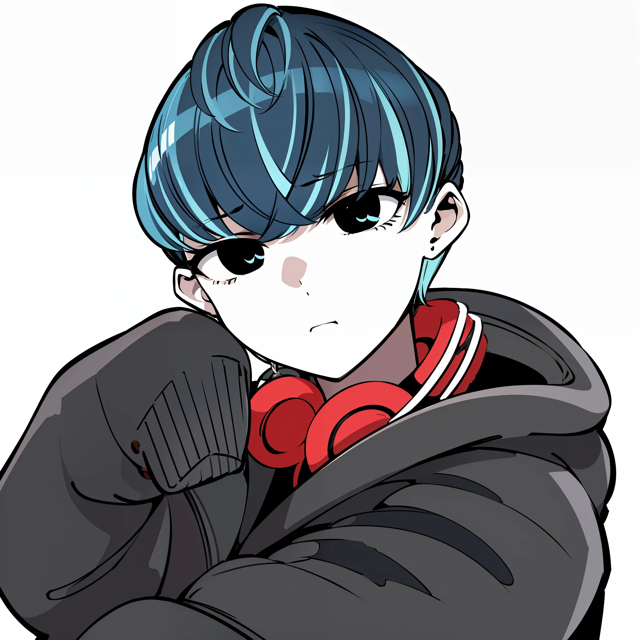 sideways eyes、Bored face
