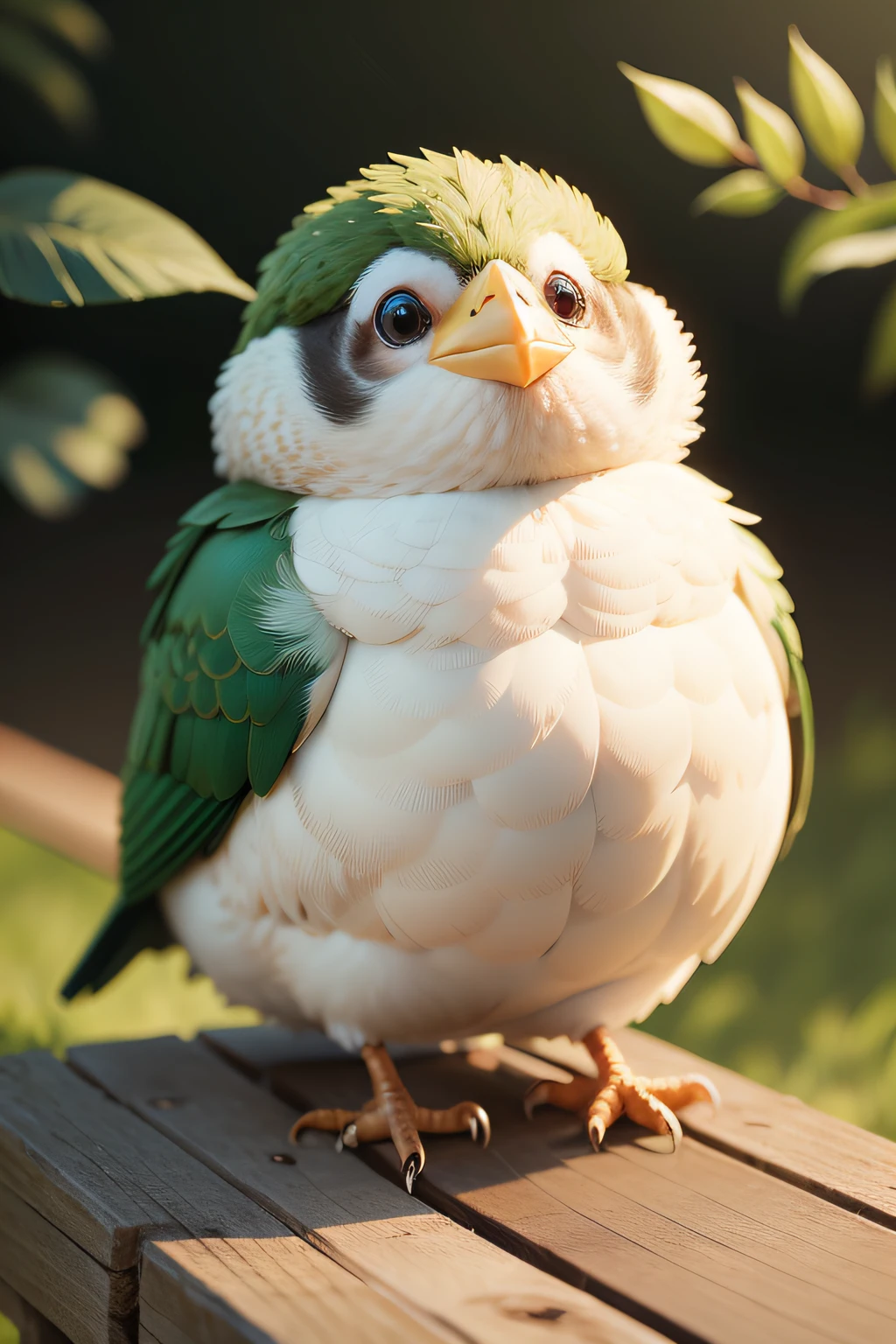 cute fat bird extremely realistic no repeat