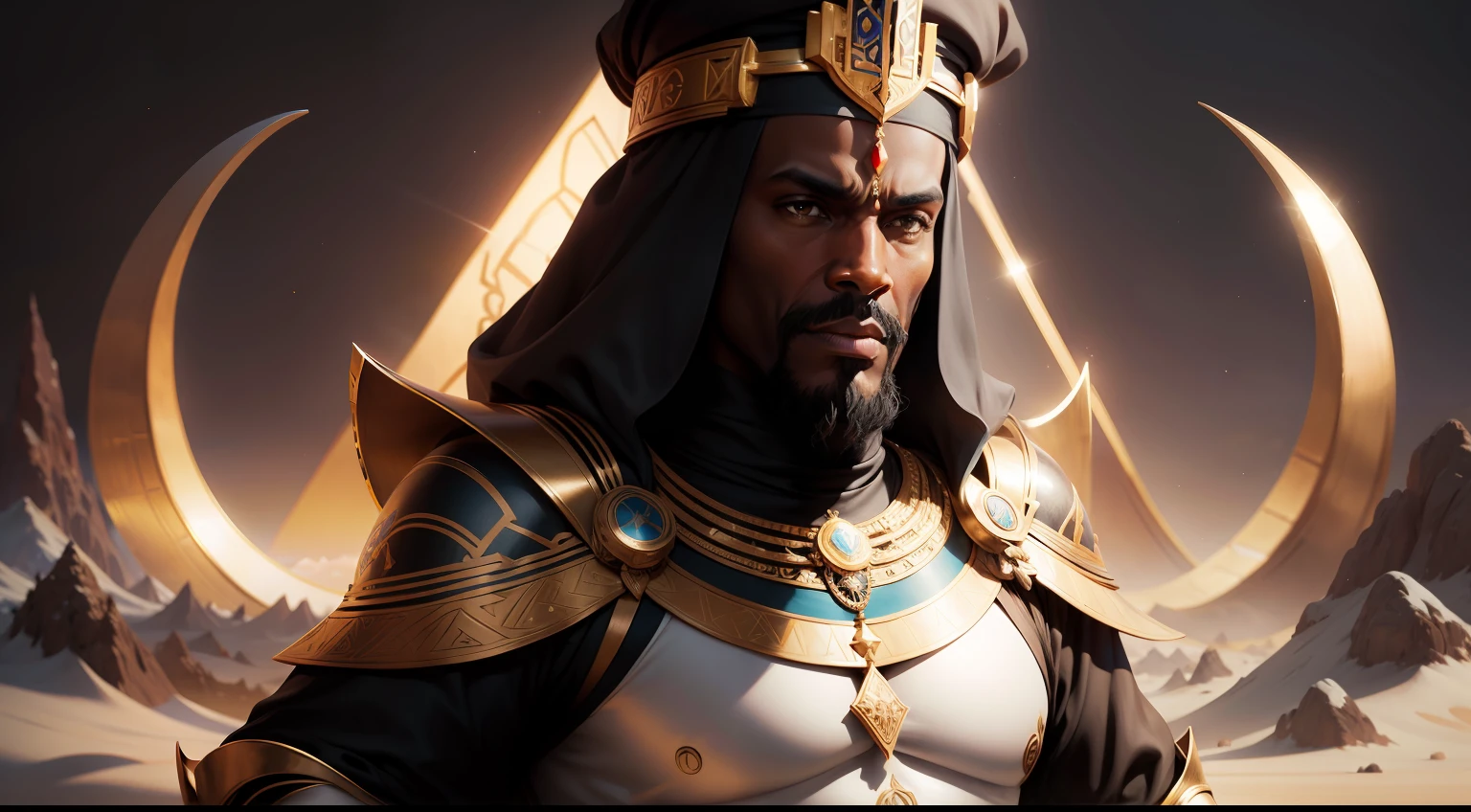 Rei Negro , Mansa Musa, ultrarrealista | | |, altamente detalhado, hyper realistic, Perfect artwork, master part, melhor qualidade, alto, layered lighting -- 4K