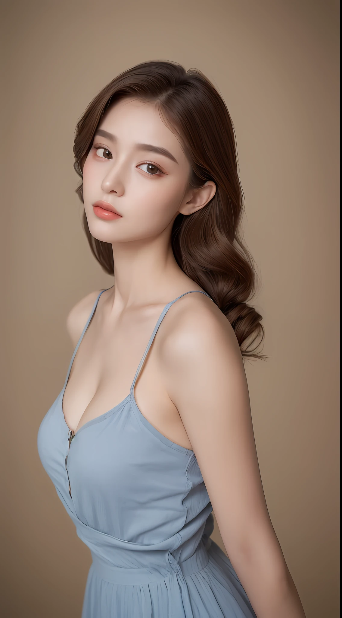 ((Best Quality, 8K, Masterpiece: 1.3)), 1girl, Slim Abs Beauty: 1.3, (Hairstyle Casual, Big Breasts: 1.2), Dress: 1.1, Super Fine Face, Delicate Eyes, Double Eyelids, Home