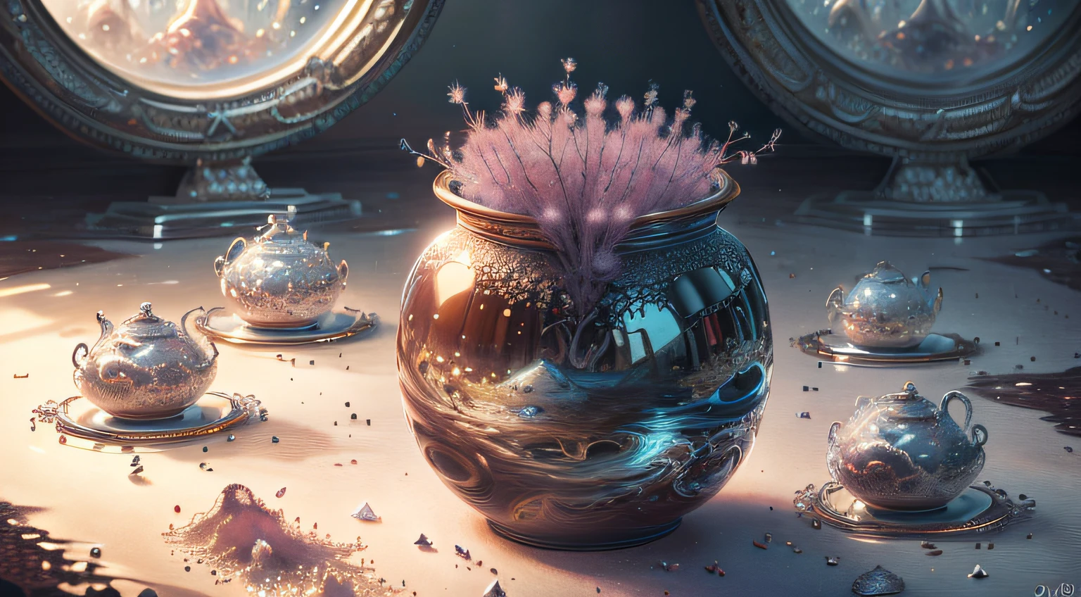 best quality, masterpiece, ultra high res, (photo realistic:1.4),surreal portrait, surrealism, dream-like,
Salix blossom in a pot, fantasy creature, 
DiamonAI,