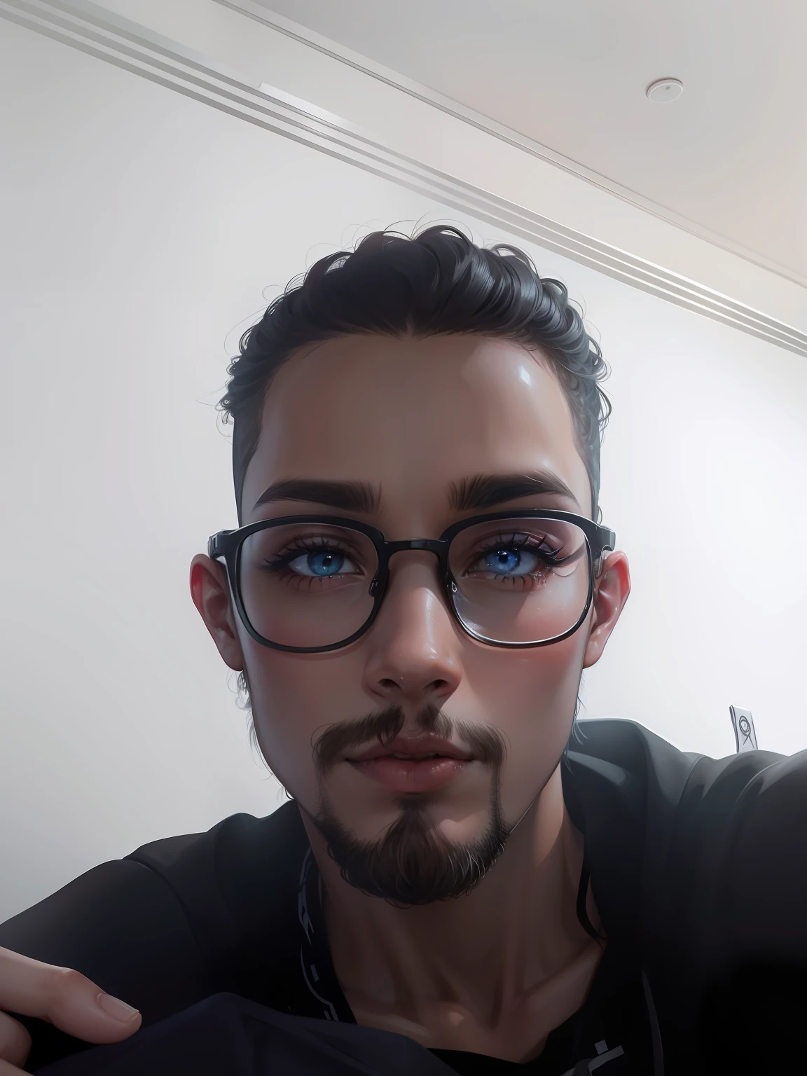 Olhos vermelhos, estilo anime