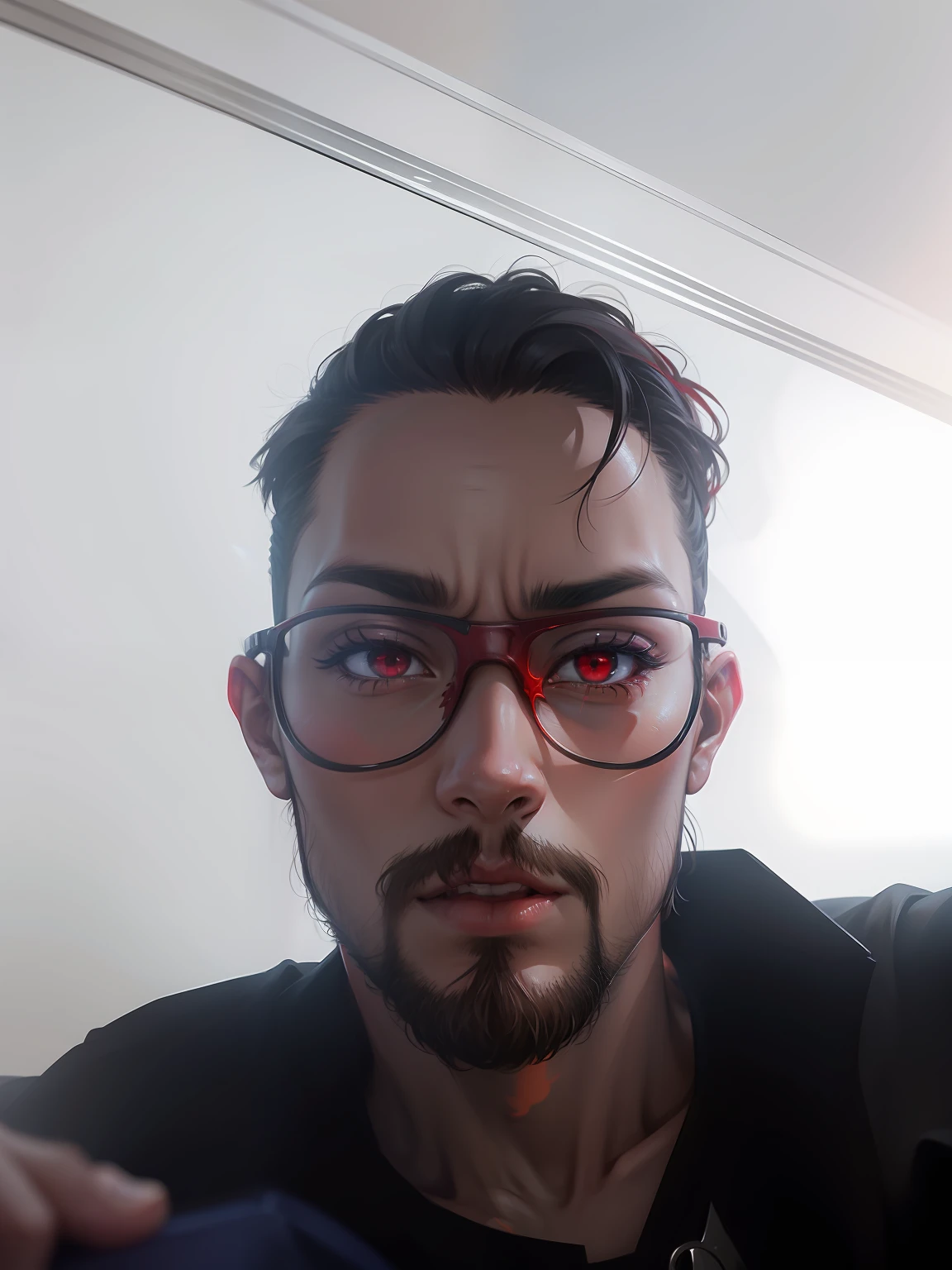 Red eyes, anime