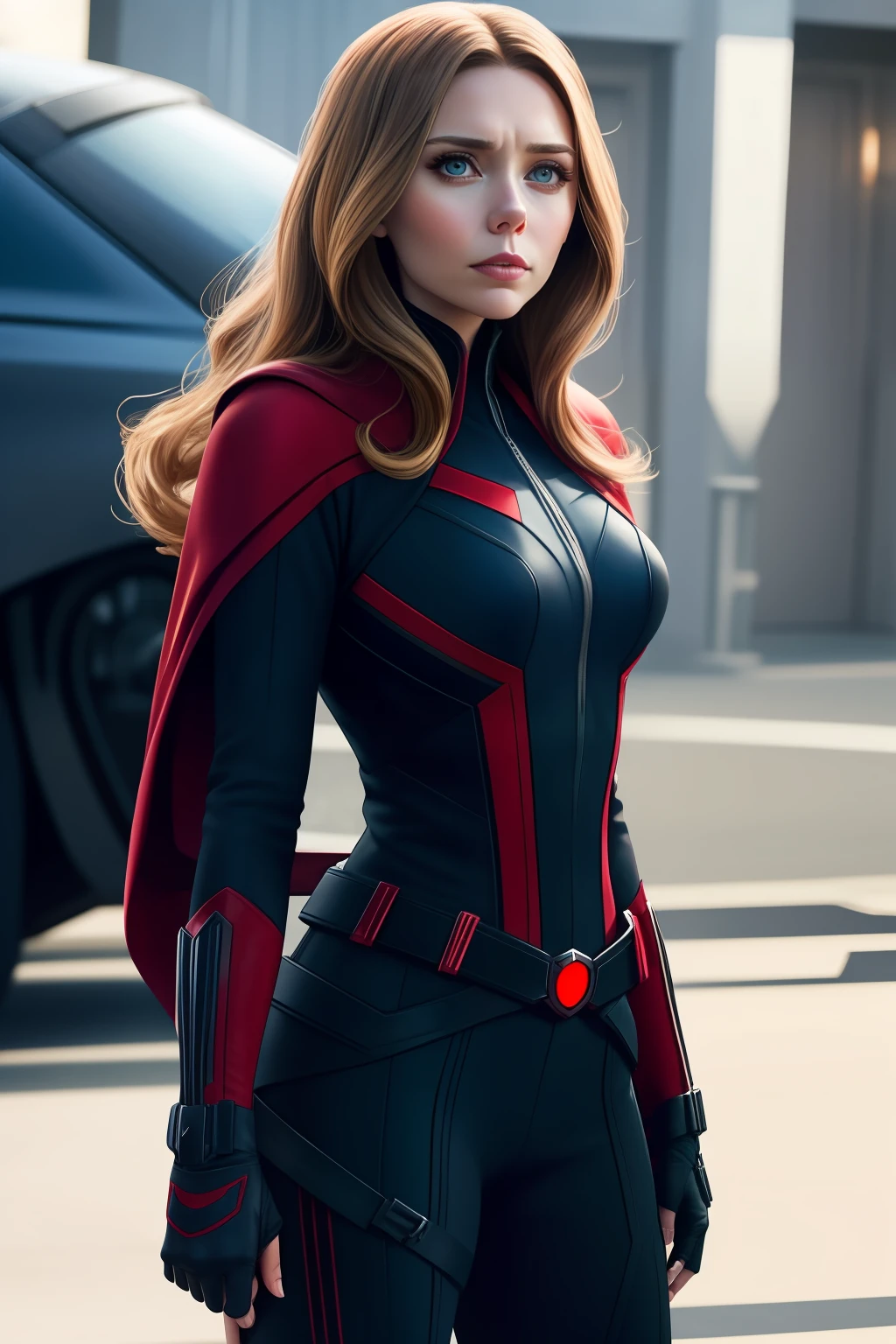 Elizabeth Olsen as black widow