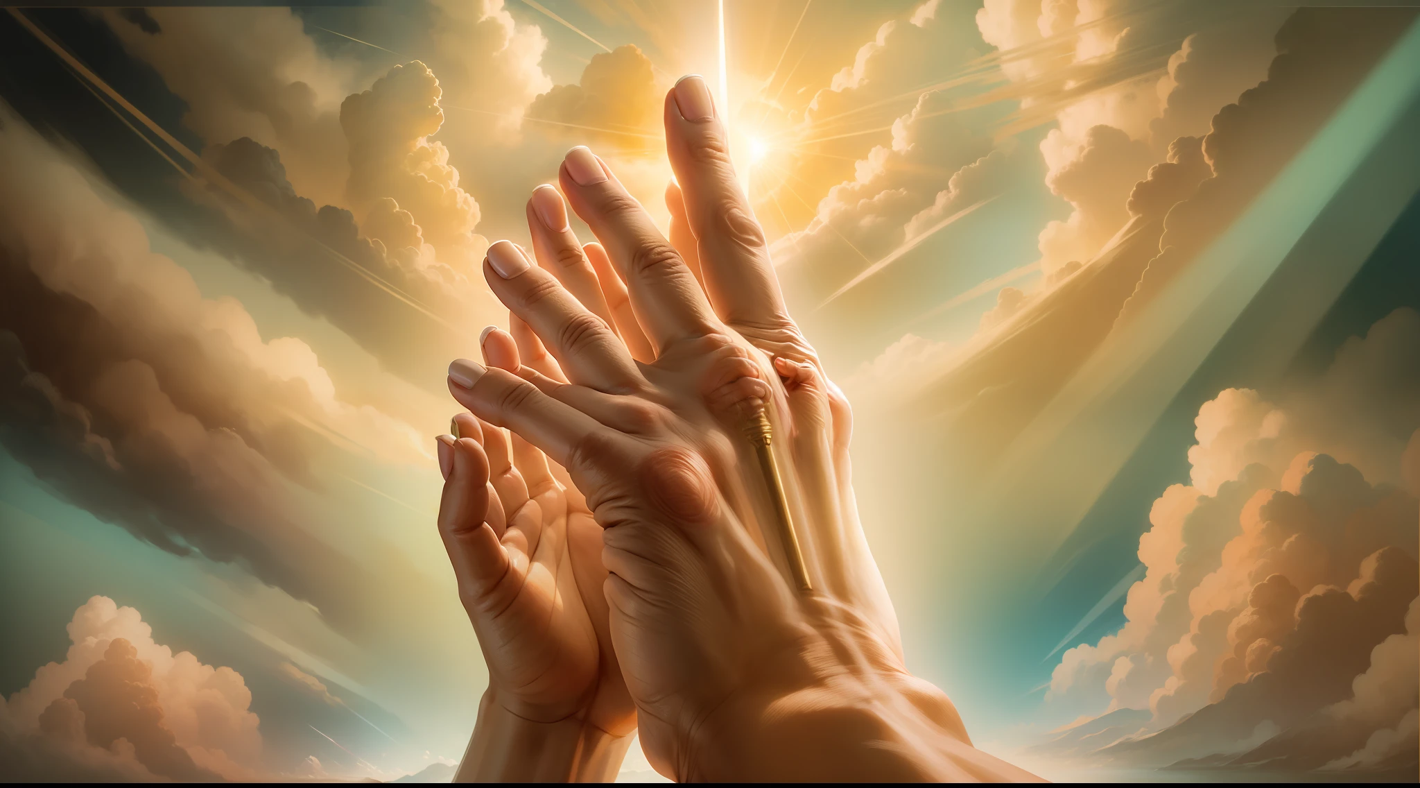 The Mighty Hand of God, godhand, perfect hand and high quality, HANDS TOGETHER PRAYING, Biblical setting, Velas, tempo de DEUS
