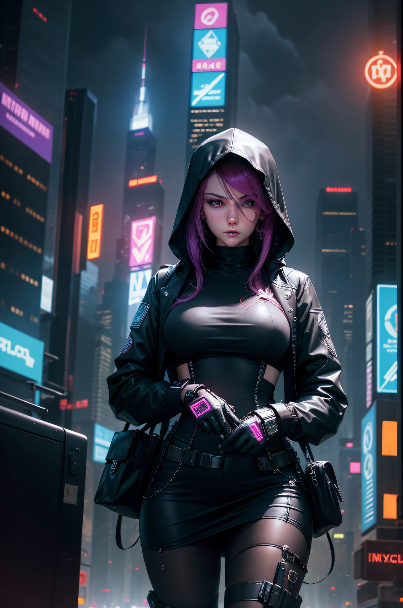 In a bustling metropolis of towering skyscrapers and neon lights, a brilliant hacker navigates the digital underworld, sought after by both criminal organizations and law enforcement agencies alike. Unbeknownst to them, their exceptional skills are the result of experimental cybernetic enhancements.