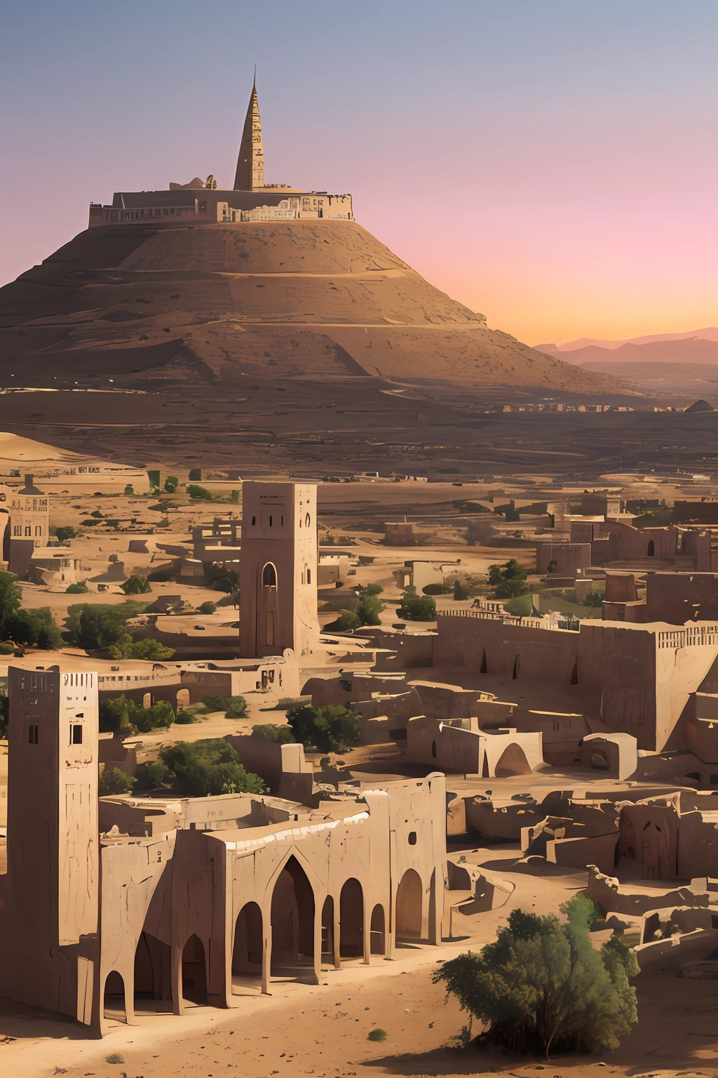An empire of more than seven hundred years, axum africa, stunning sunset landscape photography view, master part, trending in cgsociety, 4k, 8k, disco Rigido, [art-station:1], arte conceitual, altamente detalhado, foco nítido, [Subsurface scattering:1], art by Gabriel Lekegian and Abbas domains of Axum during the Middle Ages and early Modern Ages