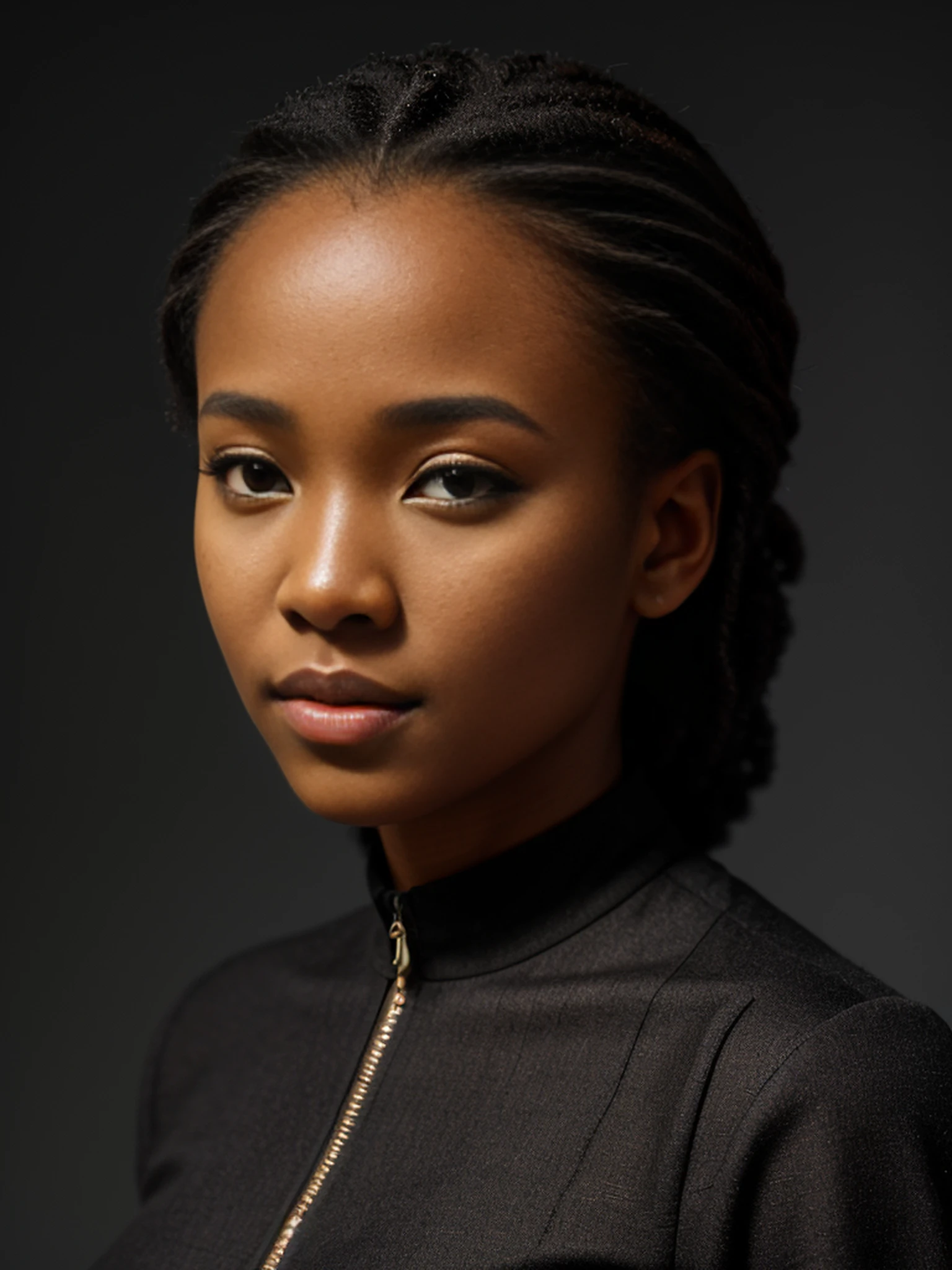 African woman, short dress, posing, black clothing, full body, ultradetailed, HD, 8K, highlights, good lighting, ((art by Emmanuelle Moureaux and (Wangechi Mutu:1.1))), nostalgia , Professional high detail photography, detailed skin, textured skin, skin pores, skin details, ((detailed pupils)), high details, photorealistic, sharp focus, nikon d7500 24mm, f/1.4, ISO 100, 1/ 1600s, UHD 64k, RAW, unedited photography, depth of field, bokeh, dramatic