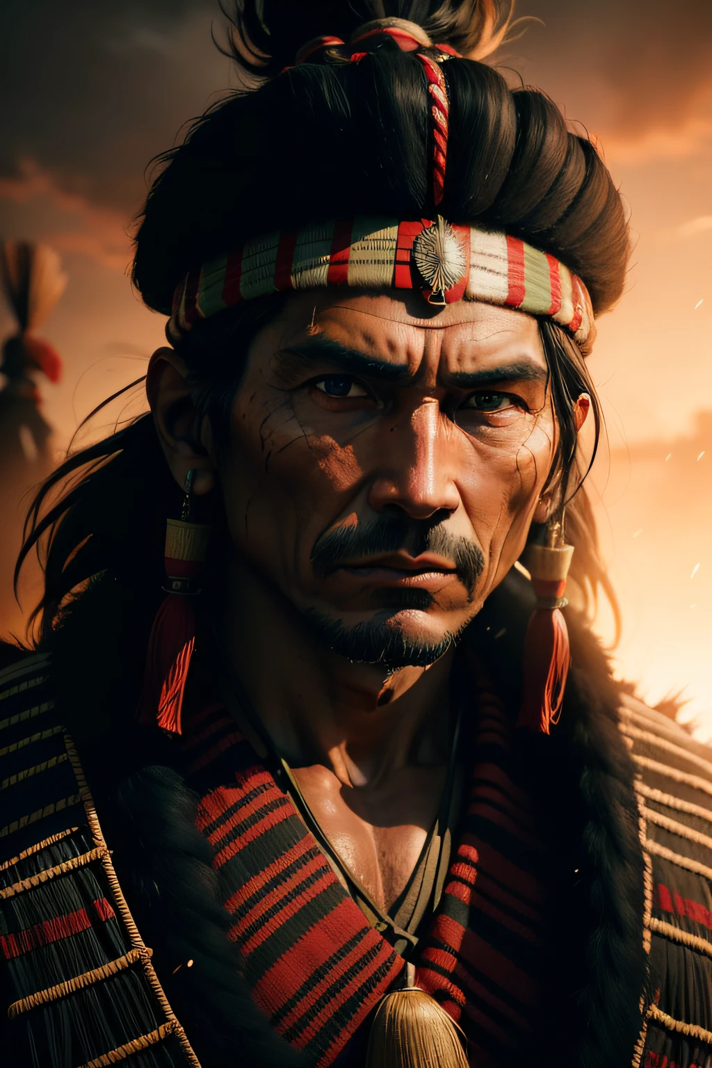 chieftainman, cinematic, closeup, dark shot
