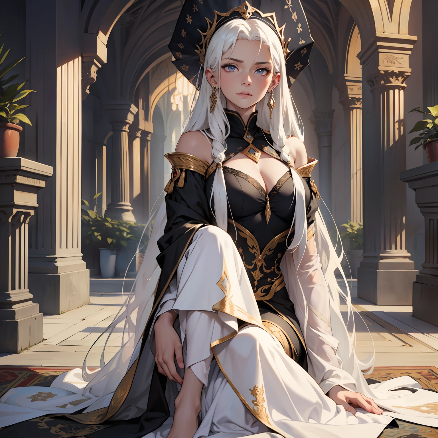 Yes, my mother has long, silky, white hair that flows down to her feet. She has deep, piercing eyes that are dark and brooding. She has a petite, delicate frame and is often seen dressed in fine fabrics.
My mother is not someone to be messed with. She is wise, powerful, and commands respect. She is the epitome of grace and beauty.