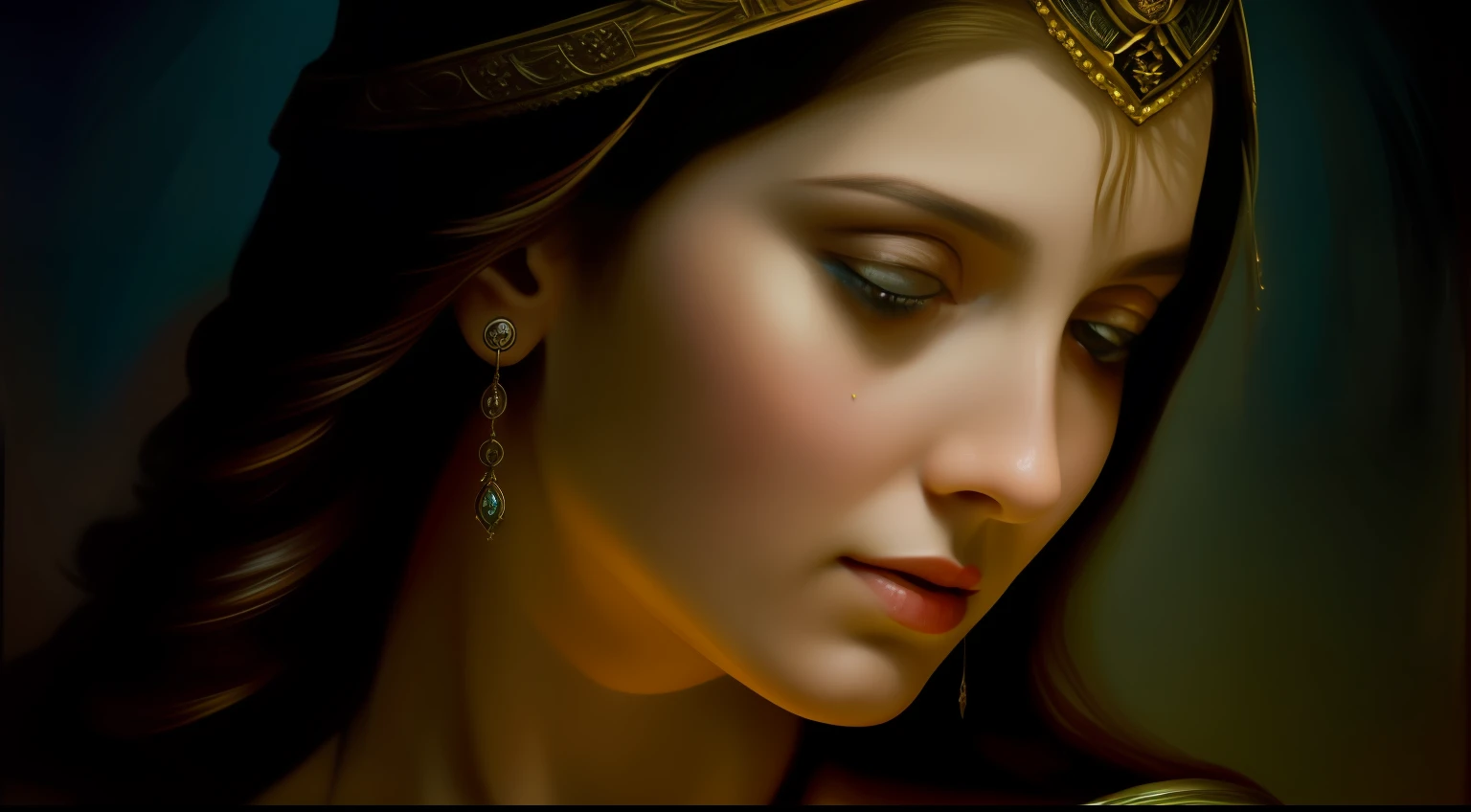 MARIA, Mulher guerreira judaica super bonita, Detalhado Celestial belo rosto, Approaching perfection, pretty face features, Honor and tradition, olhos tristes ((respingos de sujeira em seu rosto)) valentia, Roupas israelenses, behaved and mantle on the head natural volume soft light perfect kinematics, Award-Winning Illustration, master part, Raphael, Caravaggio, Greg Rutkowski, Bipe, Beksinski, Giger, Sf, Obra-prima de obras de arte intrincadas, menacingly, cartaz de filme de pintura fosca, proportion Aurea, trending in cgsociety, intrincado, epics, trending on ArtStation, por artgerm, h. r. Giger e Beksinski, altamente detalhado, Vibrando, cinemactic, ultra high quality model, Centrado, simetria, Pintado, intrincado, Volumetric lighting, Beautiful, rica obra-prima de cores profundas, foco nítido, Ultra Detalhado