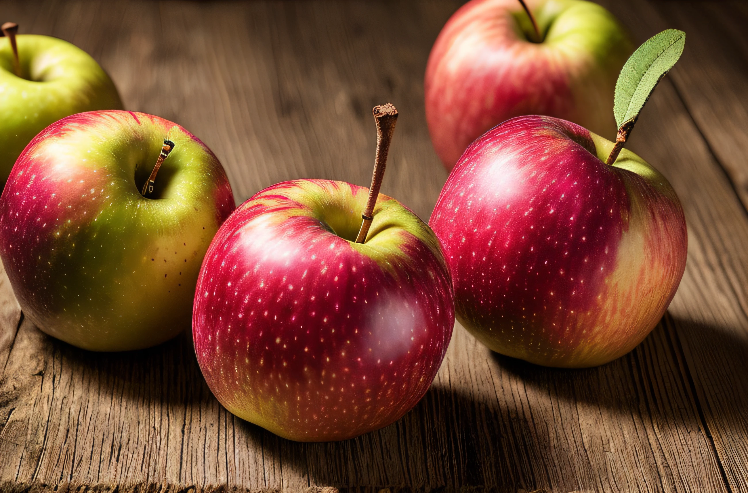 manzanas rojas muy realistas