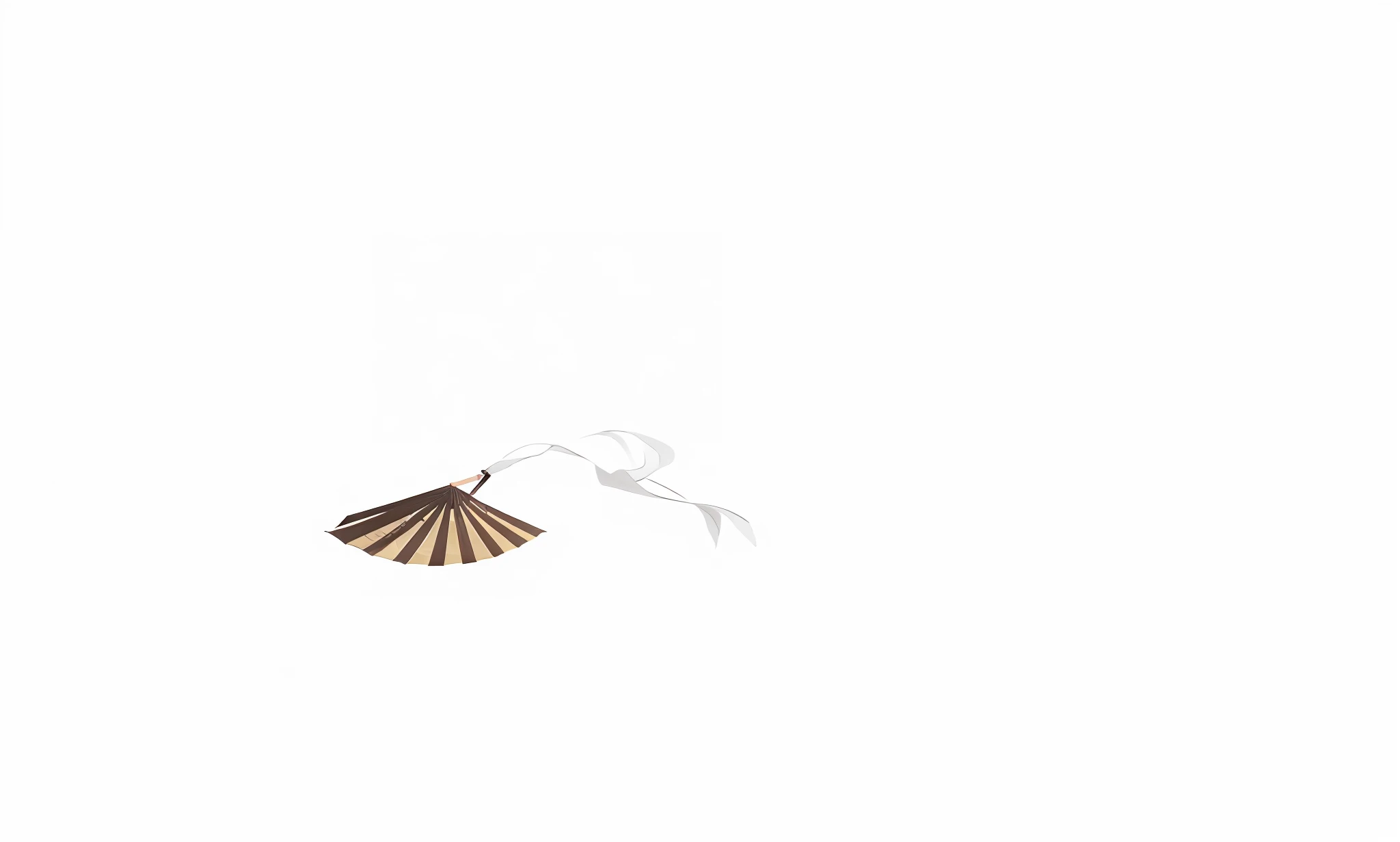 folding fan，rich details​，Pattern decoration，Decorative pattern of the fan，opulent，National style