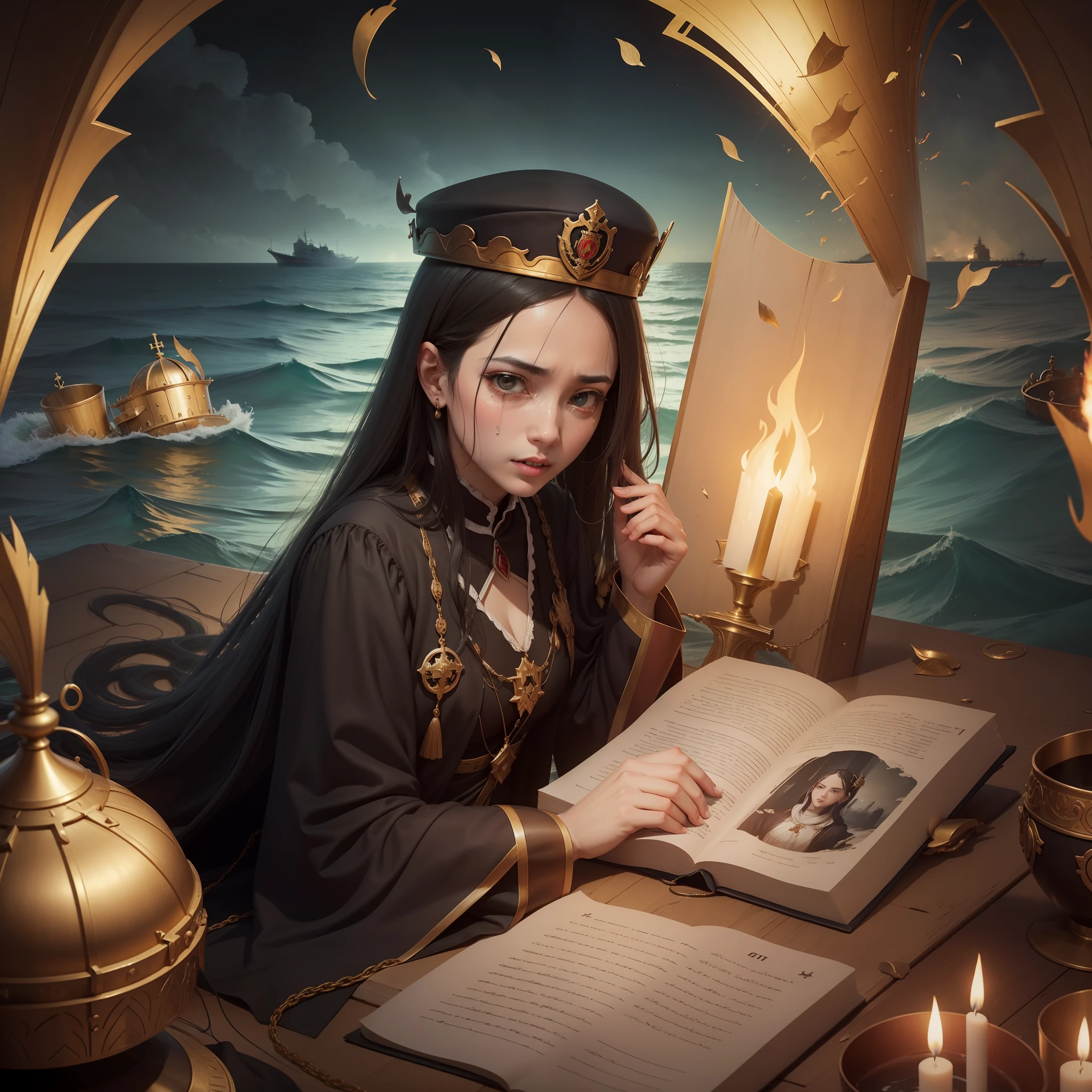 Those who deport will be deported, Whoever cries out will be heard, The maritime empire is falling, The art of the sea is gone, Everything for which you have cursed and the saint you have expelled from your domains, Cursed and of a cursed dynasty you and will be your accursed descendants who expel the saint