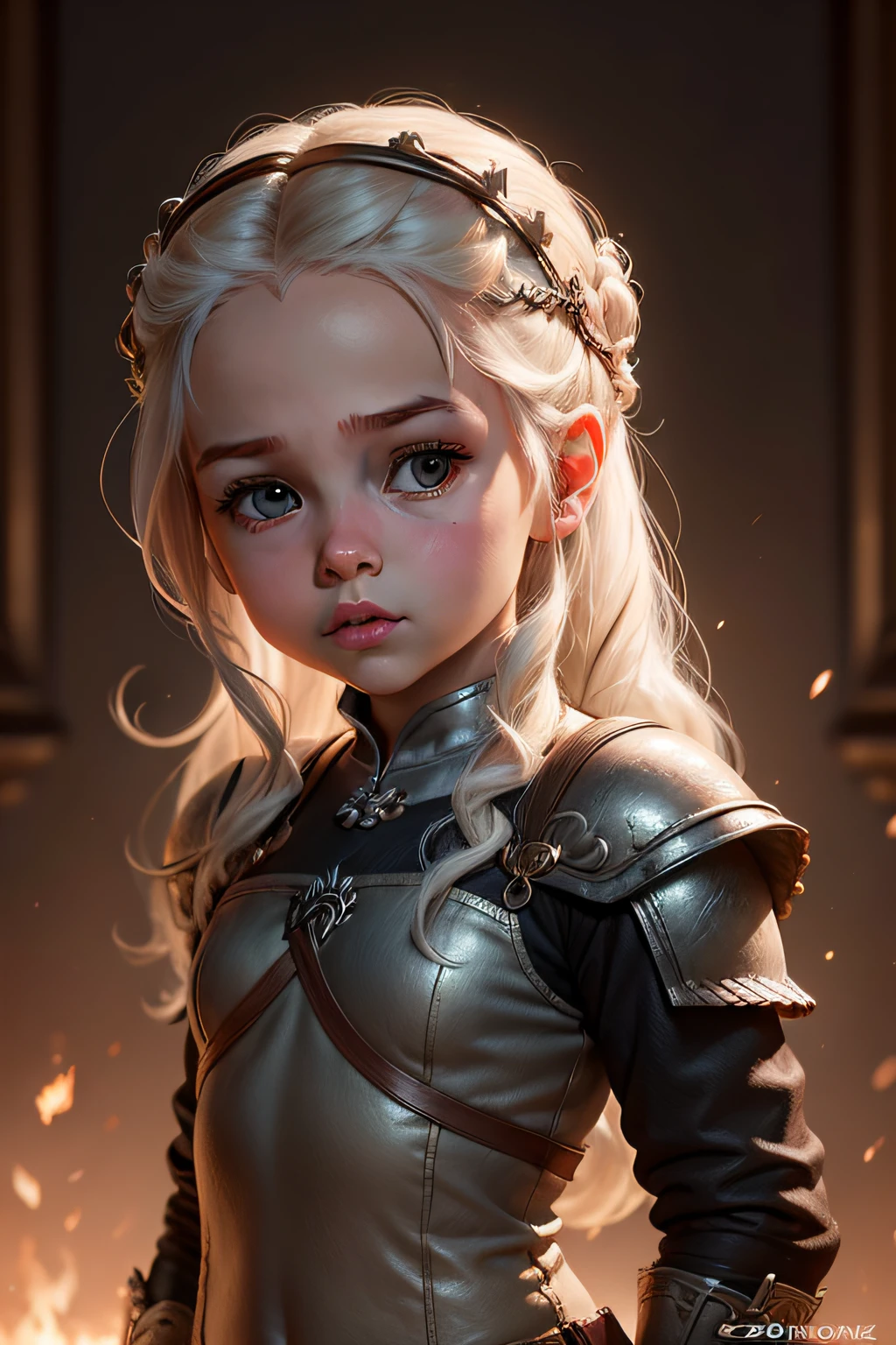 (CBZBB:1.25), Portrait of cutest illustration of baby Daenerys (A Guerra dos Tronos),corpo inteiro, art-station, , .......cgi_animation,