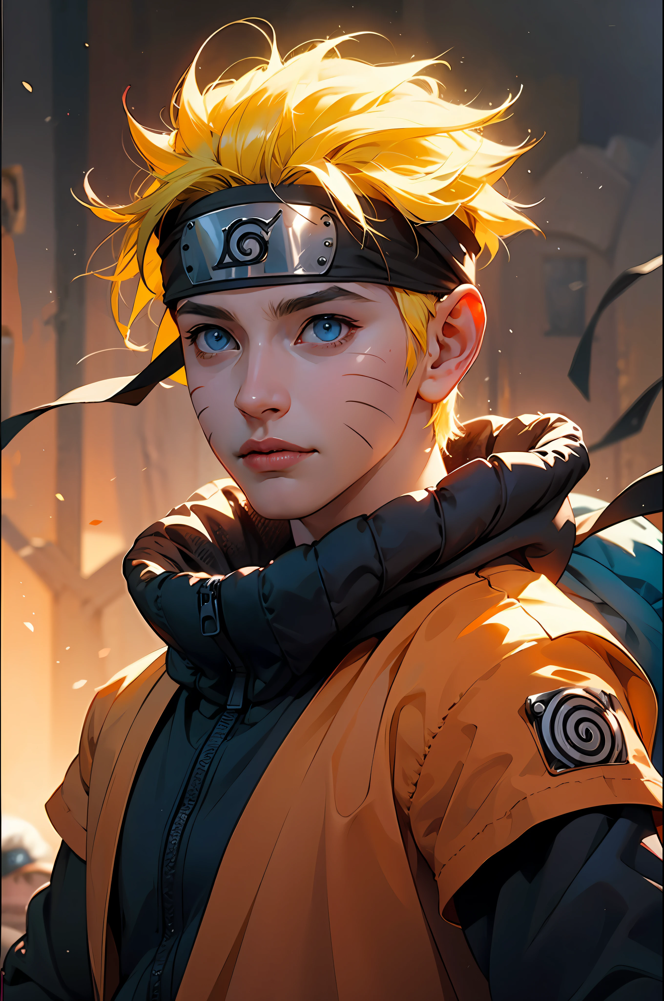 Chibi, toodler,baby,full body,masterpiece, best quality, detailed, 1boy, handsome,male,looking at viewer, naruto,Heavy rain realistic,blue eye,yellow hair,konoha realistic detail headband,eye realistic,nose realistic,mouth realistic,skin realistic,face realistic,head realistic,body realistic, background art cinematic,backpack,big eye sharp, photorealistic, photoshoot