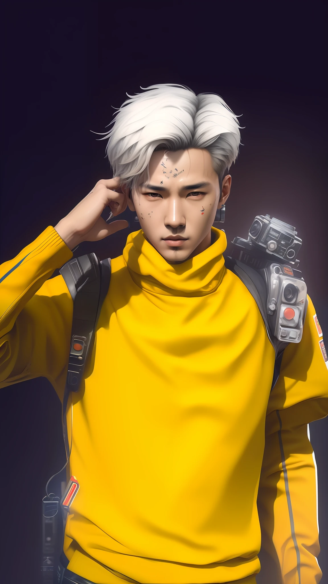 Realistik boy korea, vhs effect, (poster:1.6), poster on wall, nostalgia, movie poster, portrait, close up
(skin texture), intricately detailed, fine details, hyperdetailed, raytracing, subsurface scattering, diffused soft lighting, shallow depth of field, by (Oliver Wetter)