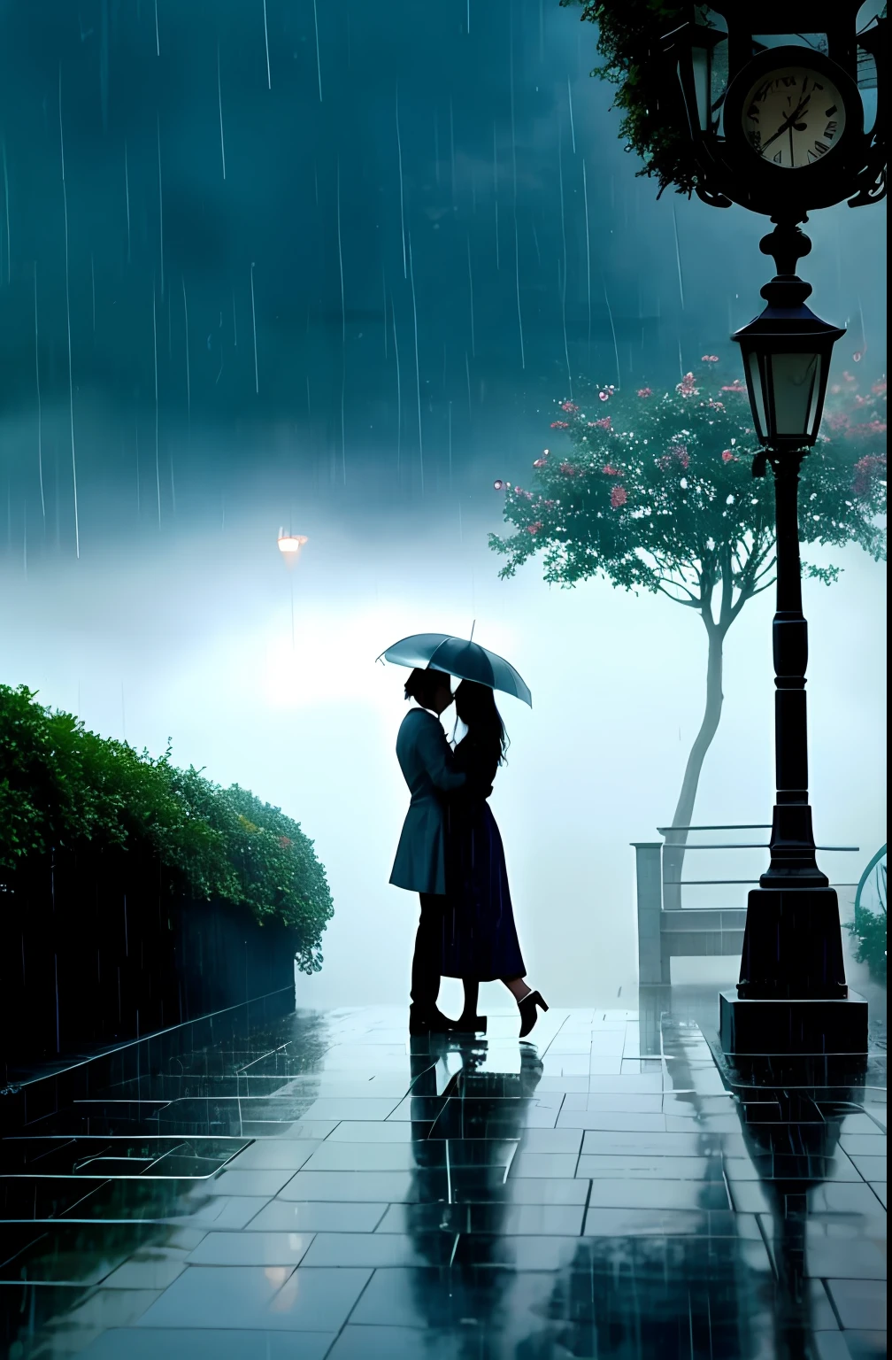 Let the rain kiss you. Let the rain beat upon your head with silver liquid drops. Let the rain sing you a lullaby.