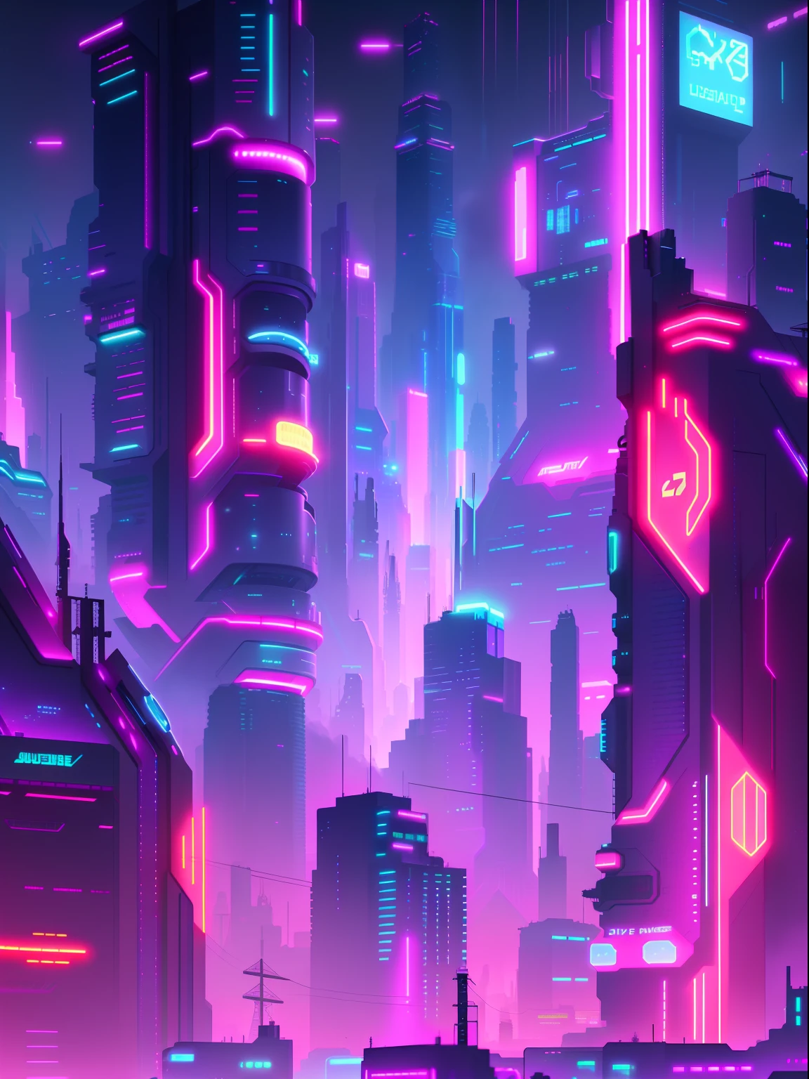 Futuristic city with neon lights and clock tower, Cyberpunk dream landscape, Detailed Neon Cyberpunk City, dreamy colorful cyberpunk colors, cyberpunk lights, Cyberpunk cityscape, beautiful cyberpunk city, Cyberpunk City, Cyberpunk Neon Light, vibrant colors of cyberpunk, cyberpunk vibe, cyberpunk vibe, cyberpunk vibe, Neon City on the background, Neon City, Distant Cyberpunk City, Futuristic Cyberpunk City