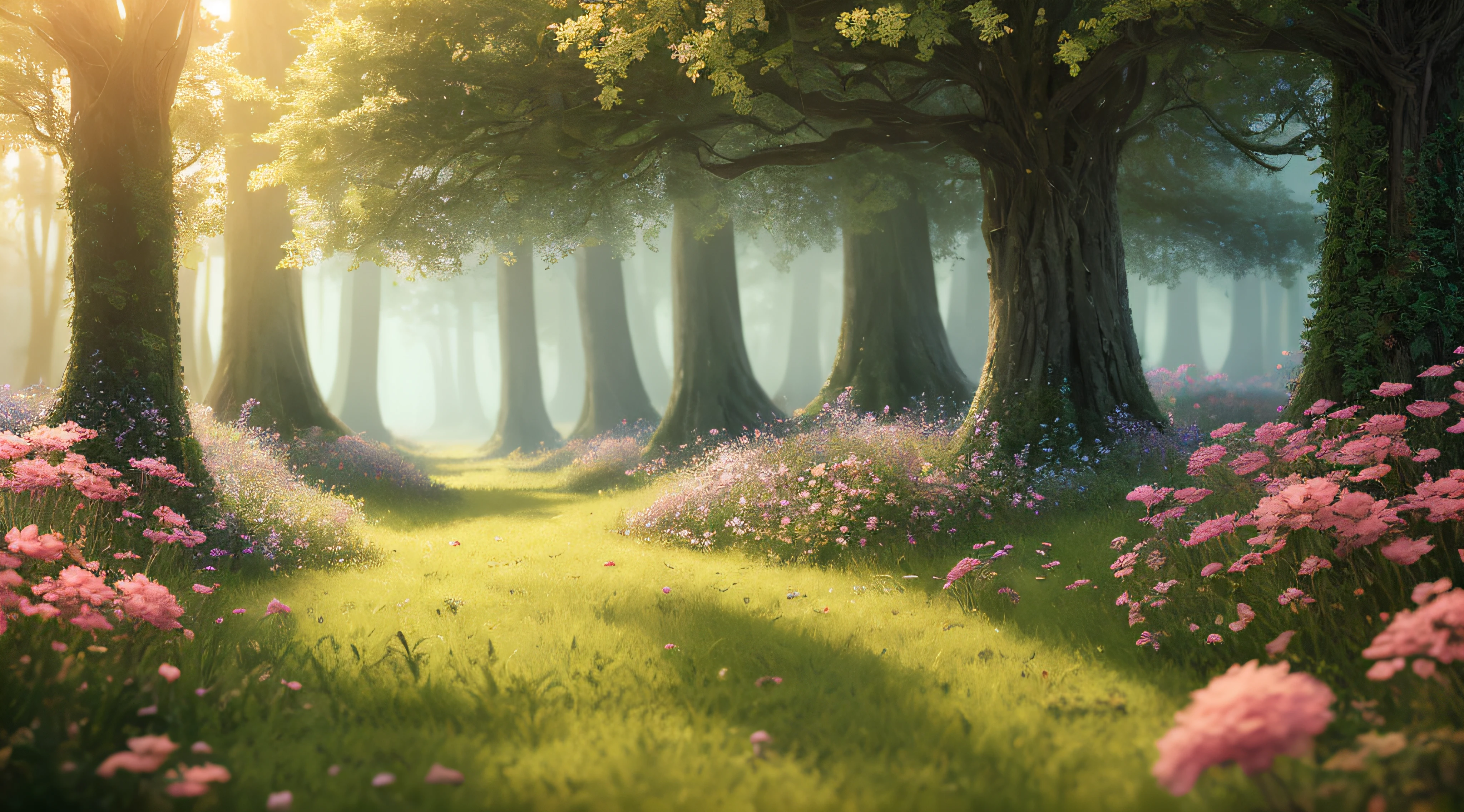 masterpiece, best quality, high quality,extremely detailed CG unity 8k wallpaper, An enchanting and dreamy scene of a fantasy forest, with towering trees, glowing mushrooms, and hidden fairy glens, creating a sense of mystique and enchantment, artstation, digital illustration, intricate, trending, pastel colors, oil paiting, award winning photography, Bokeh, Depth of Field, HDR, bloom, Chromatic Aberration ,Photorealistic,extremely detailed, trending on artstation, trending on CGsociety, Intricate, High Detail, dramatic, art by midjourney