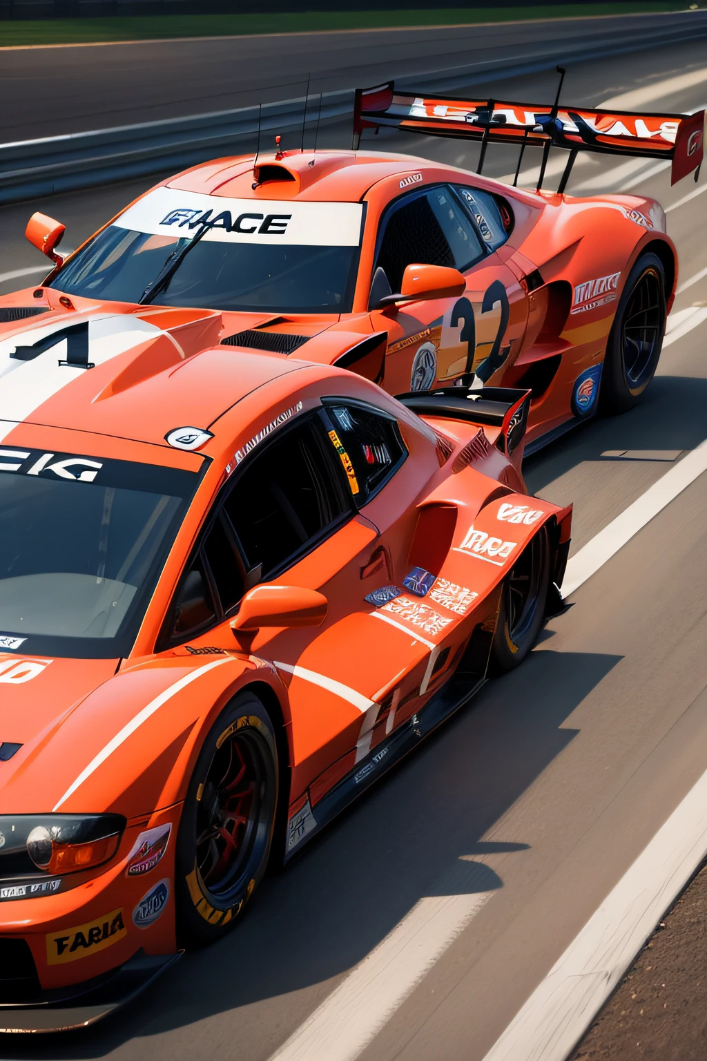 Create an image of a race car
