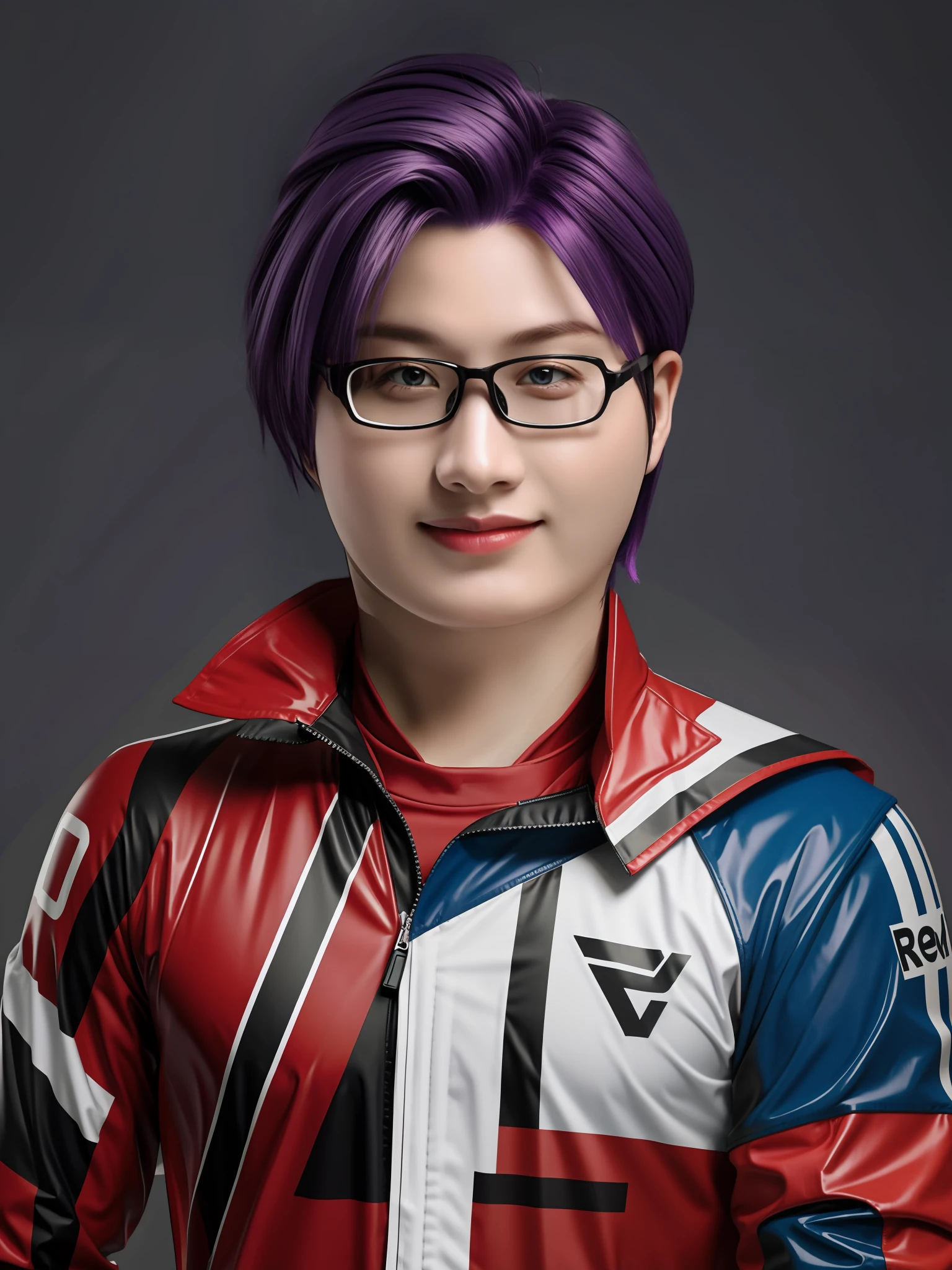 Purple colored hair