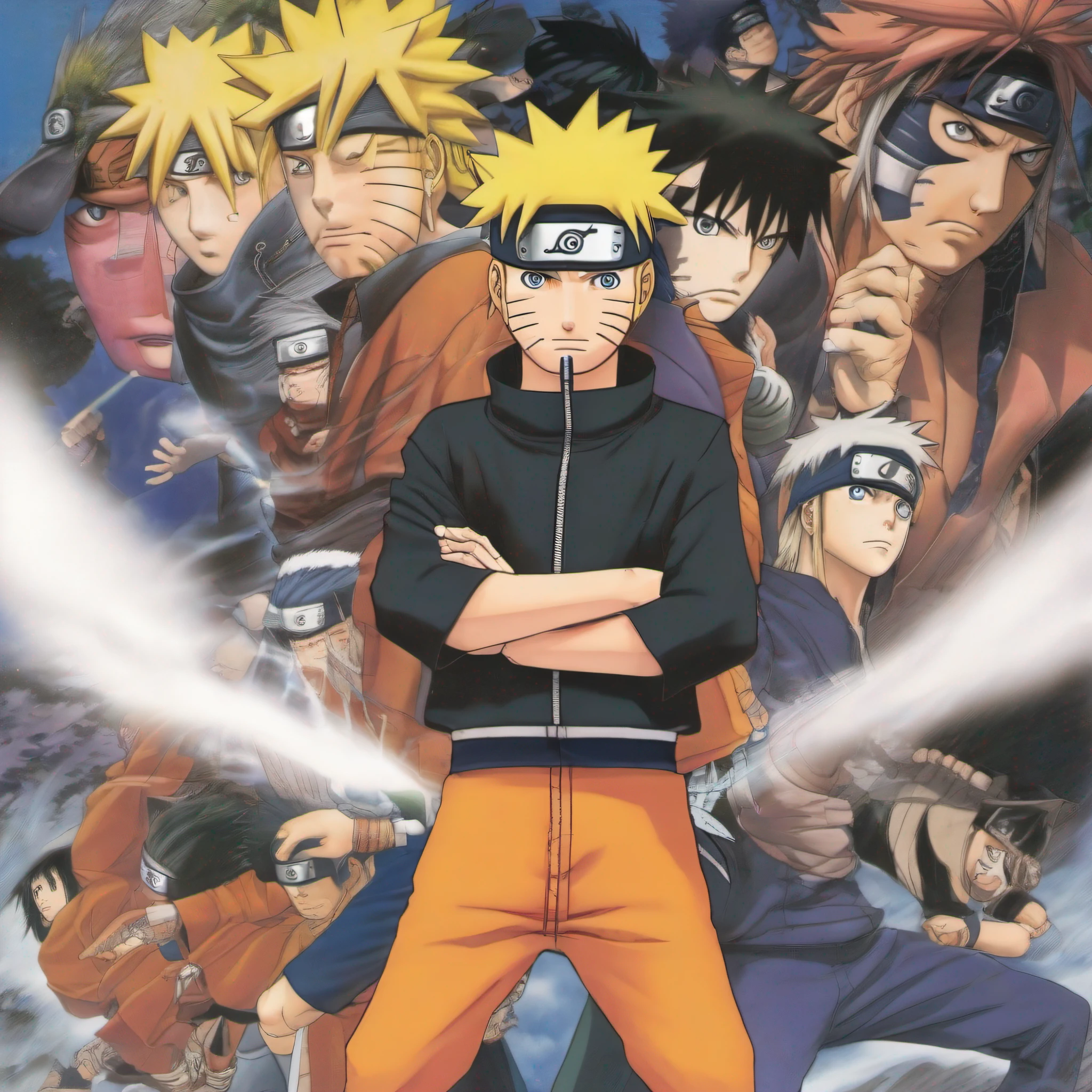 [(Naruto manga:1.2) illustrated by (Masashi Kishimoto:1.2)]