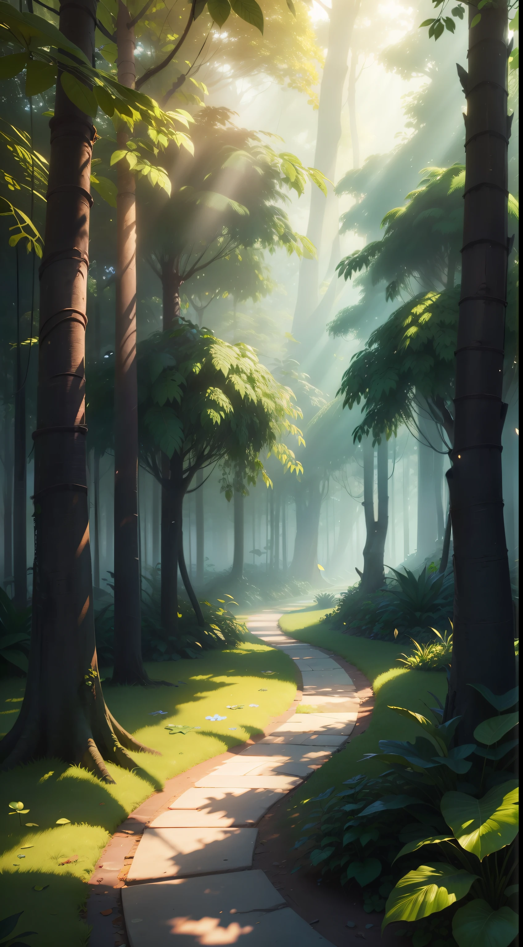 Cool Chinese font,teals,tmasterpiece,(Very detailed CG unity 8k wallpaper),(best qualtiy),(Most Best Illustration),(best shadow),The background is a forest theme with natural elements,blossoms,a warm color palette,surrounded by exquisite leaves and branches,rays of sunshine,(nature elements),(Jungle theme),(leafs),vine,butterflys,(exquisite leaves),(particle effect),Isometric 3D,rendering by octane, Ray traching,ultra-detailliert --v6