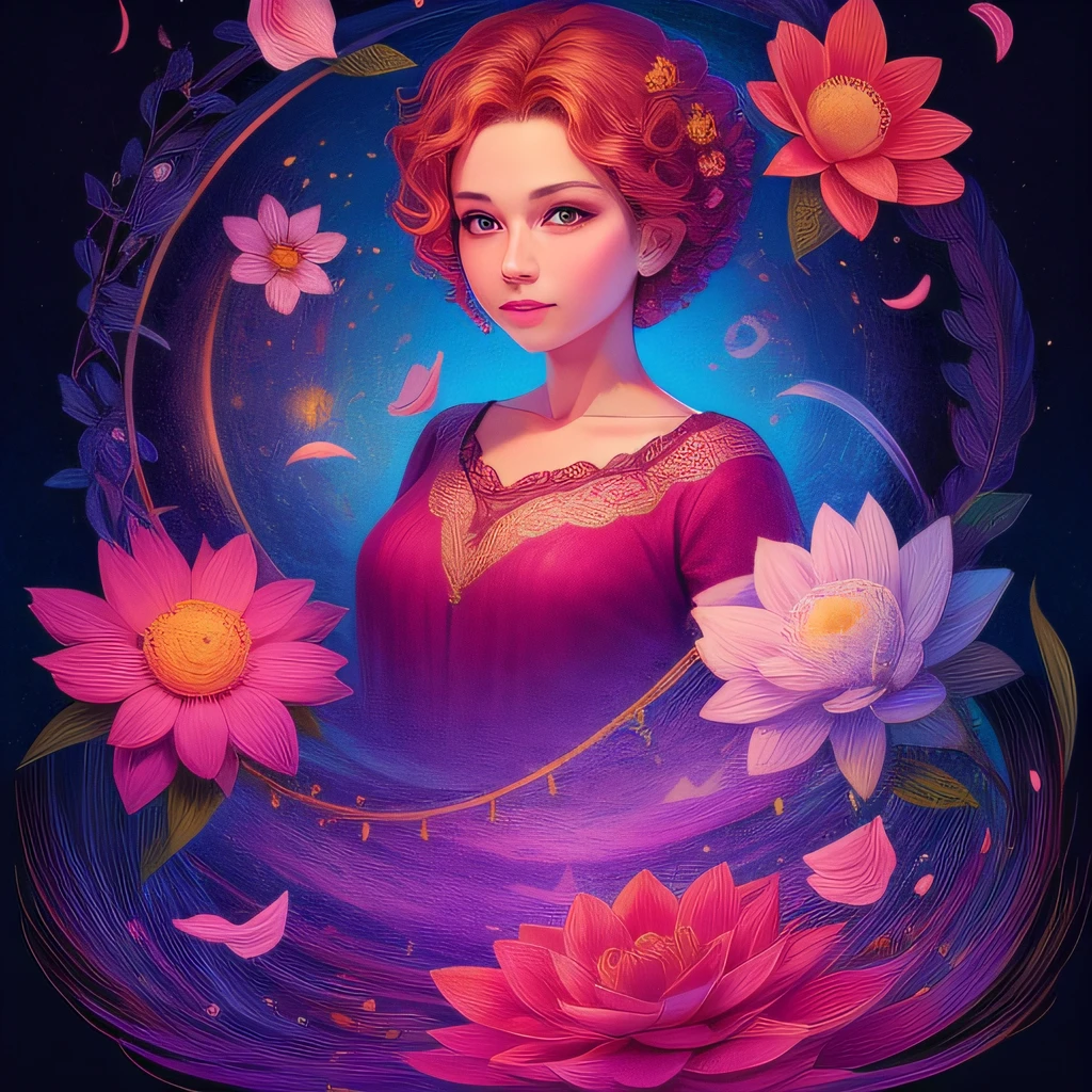 florals,coils, illustration, dream magical