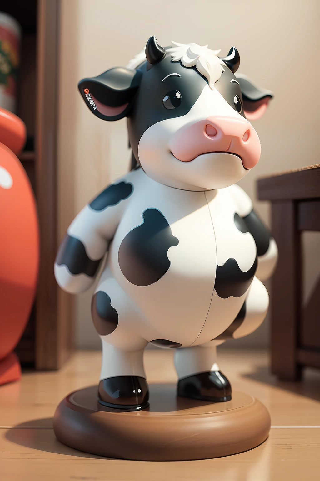 Cow mascot figure