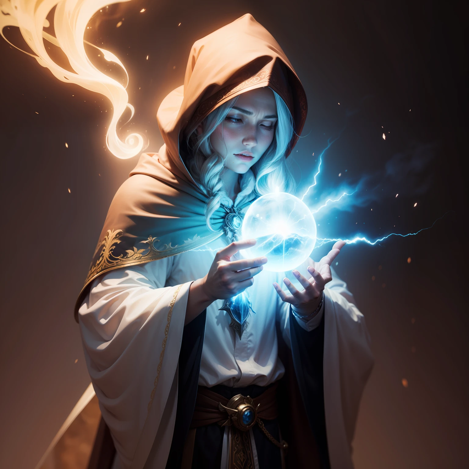 magic emitting wizard