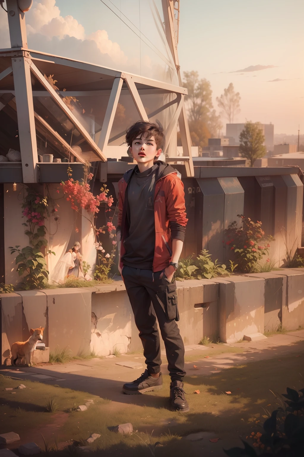 A boy with a beautiful girl, 4k