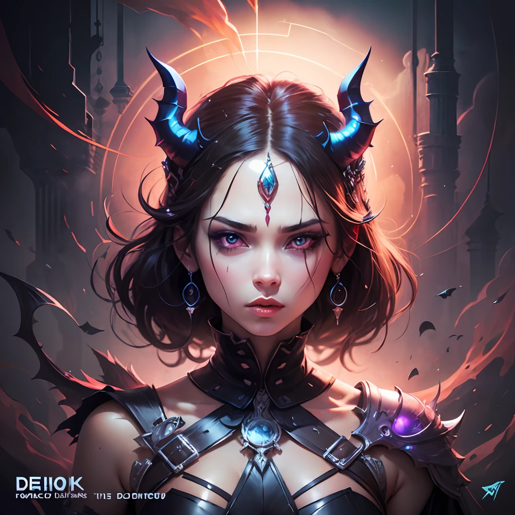 A cool and absolutely stunning demon phonk song cover art --auto --s2