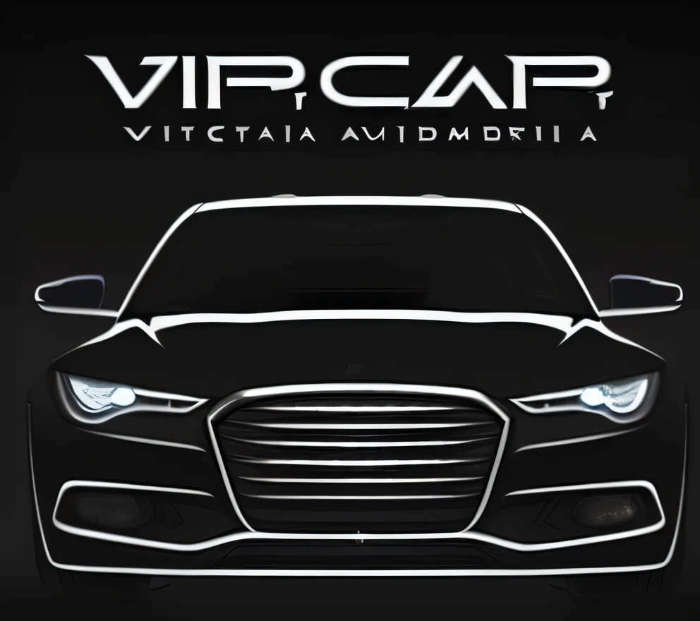 Uma imagem em preto e branco de um carro com as palavras carro VIP, Carro esportivo, Directed by: Viktor Oliva, vetorial, carro preto, carro esportivo, automotivo, vaqueiro, vetor, 🔞🤡, Chiaroscuro Vantablack, perfil frontal!!!!, logotipo do vetor, Victo, Russia, viral, imagem de alta qualidade, carro, carro, Pv