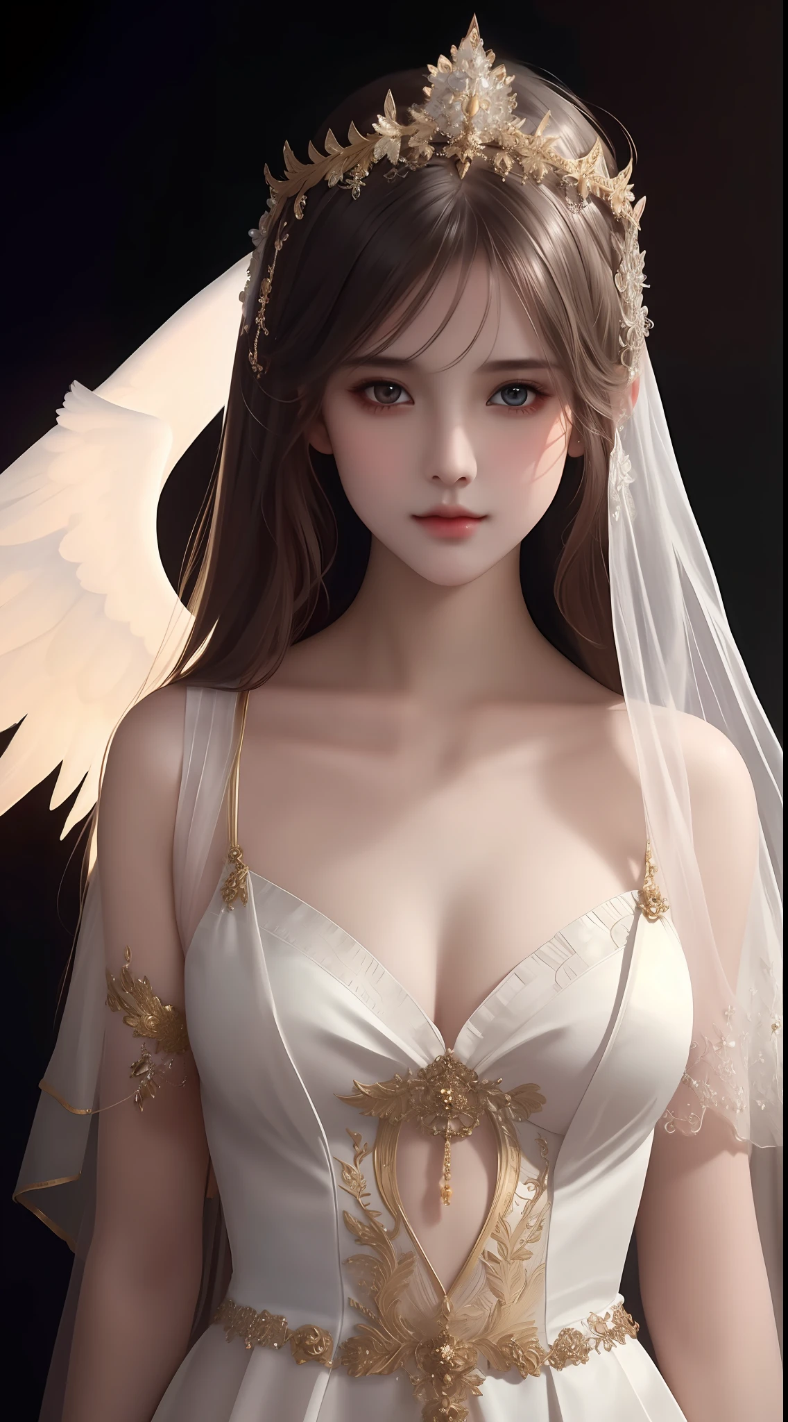 the perfect human model cute angelic girl posing, accurate details, detailed face, fantasy, dramatic, intricate, elegant, highly detailed, digital painting, artstation, concept art, smooth, sharp focus, illustration, art by gustave dore, octane render, 4k